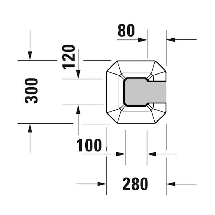 Pelare Duravit 1930 till Tvättställ 043870