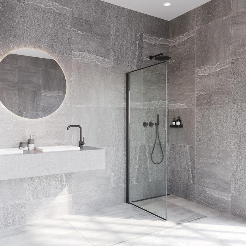 Duschvägg Invitrea Prime PH2 med Glasrengöring