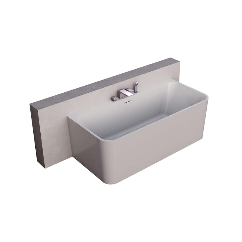 Badkar NOURK Sparkle mot Vägg 1700 mm