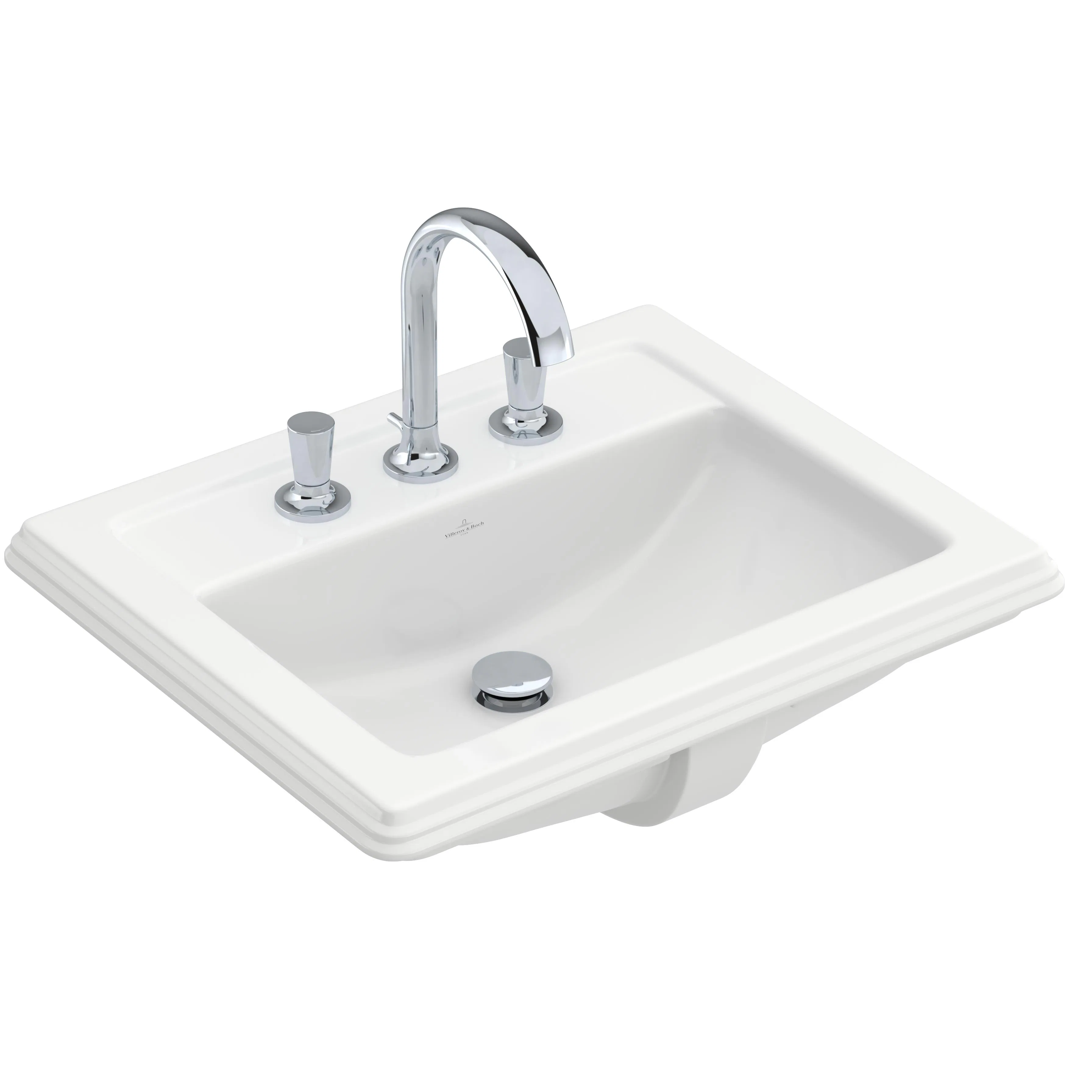 Tvättställ Villeroy & Boch Hommage Inbyggt 630 mm Med Bräddavlopp