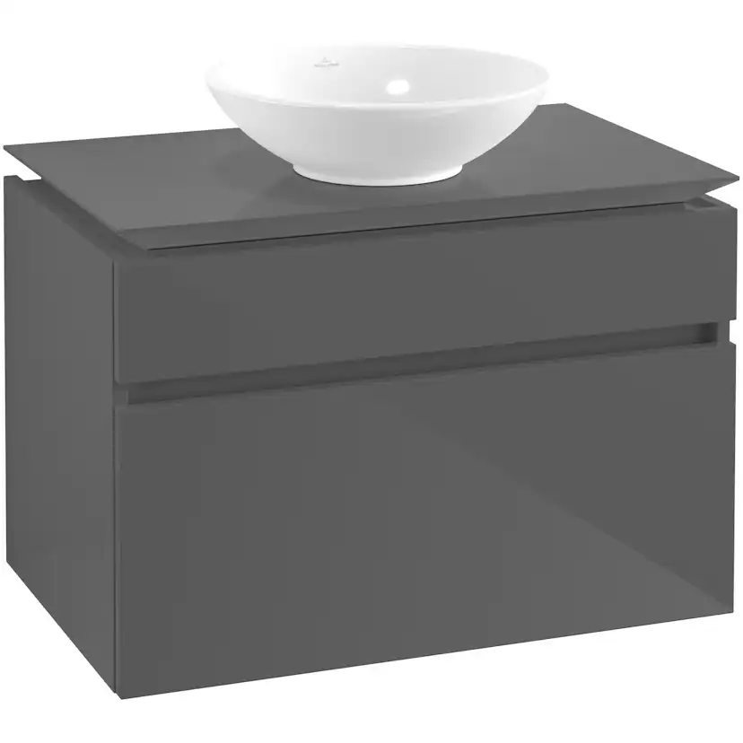 Tvättställsskåp Villeroy & Boch Legato 800 med 2 Lådor för Ytmonterat Tvättställ