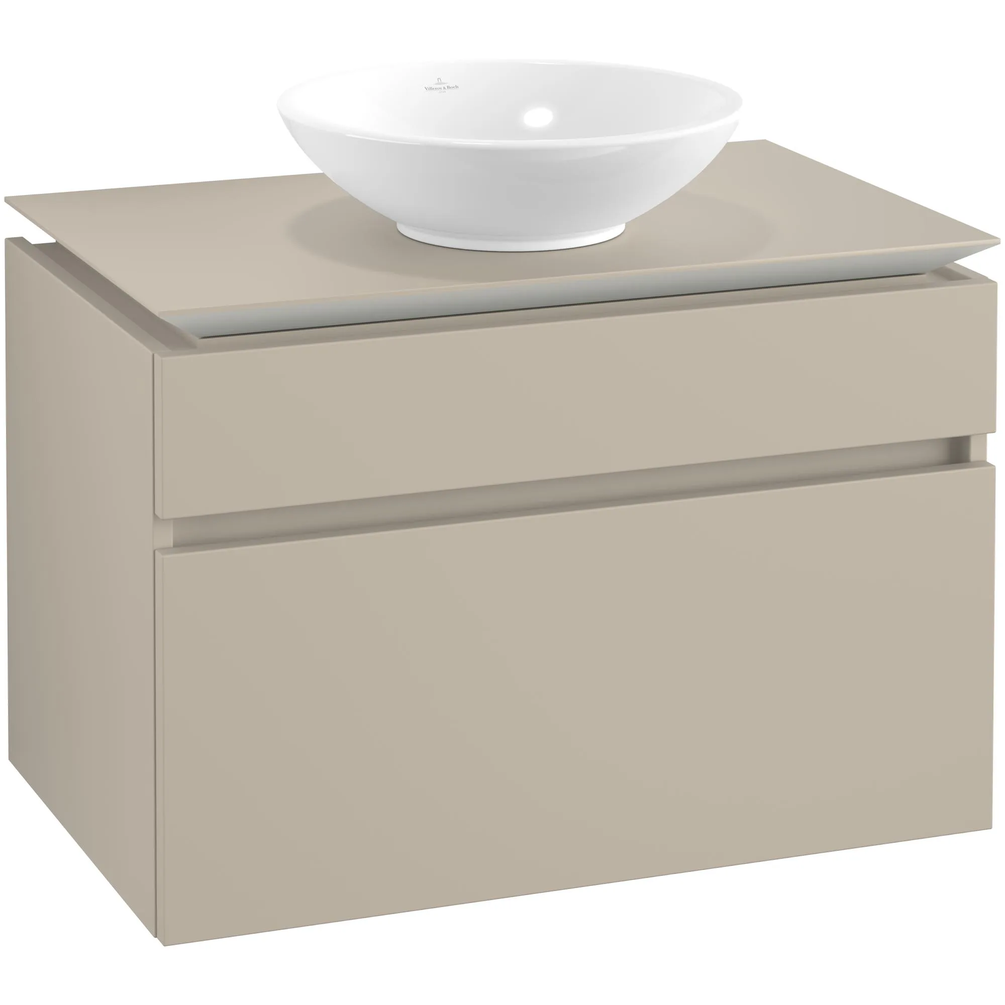 Tvättställsskåp Villeroy & Boch Legato 800 med 2 Lådor för Ytmonterat Tvättställ