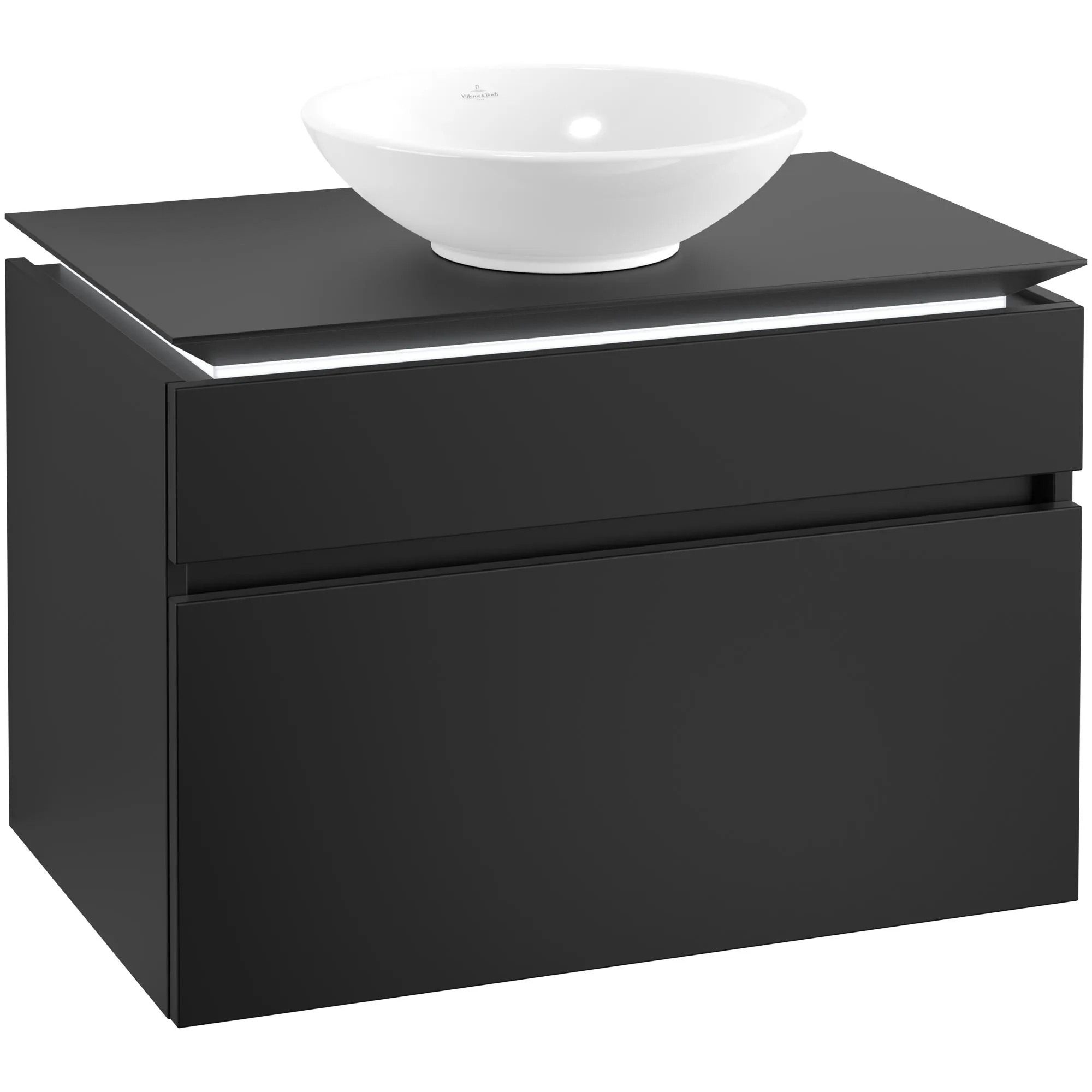 Tvättställsskåp Villeroy & Boch Legato 800 med 2 Lådor för Ytmonterat Tvättställ