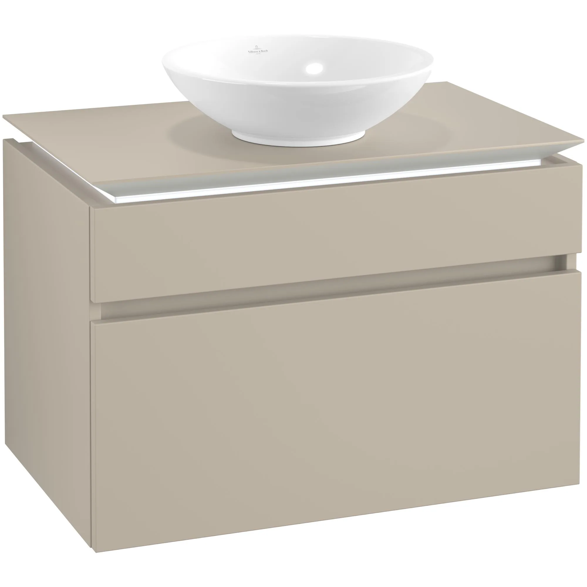 Tvättställsskåp Villeroy & Boch Legato 800 med 2 Lådor för Ytmonterat Tvättställ