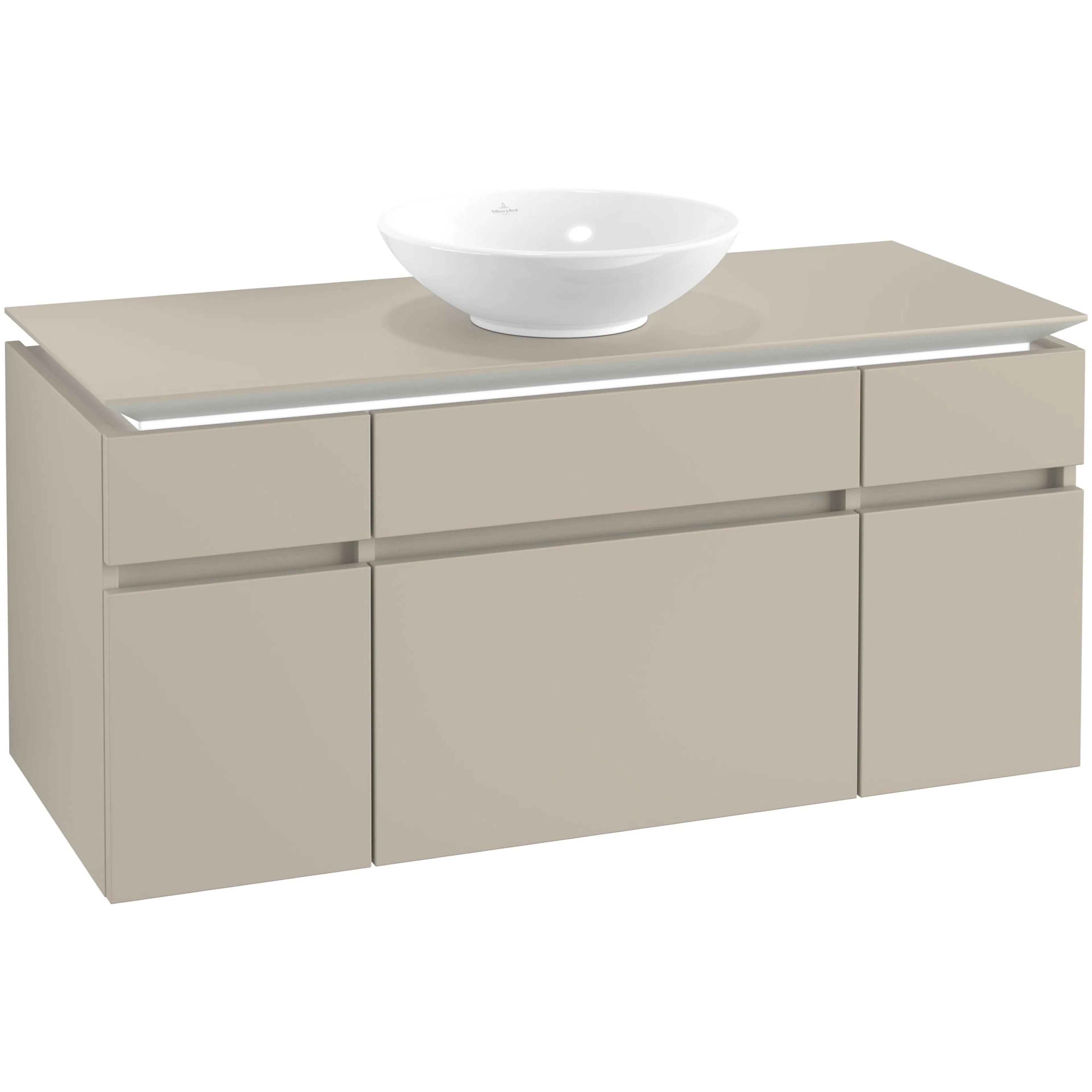 Tvättställsskåp Villeroy & Boch Legato med 5 Lådor för Ytmonterat Tvättställ från Övriga V&B Serier