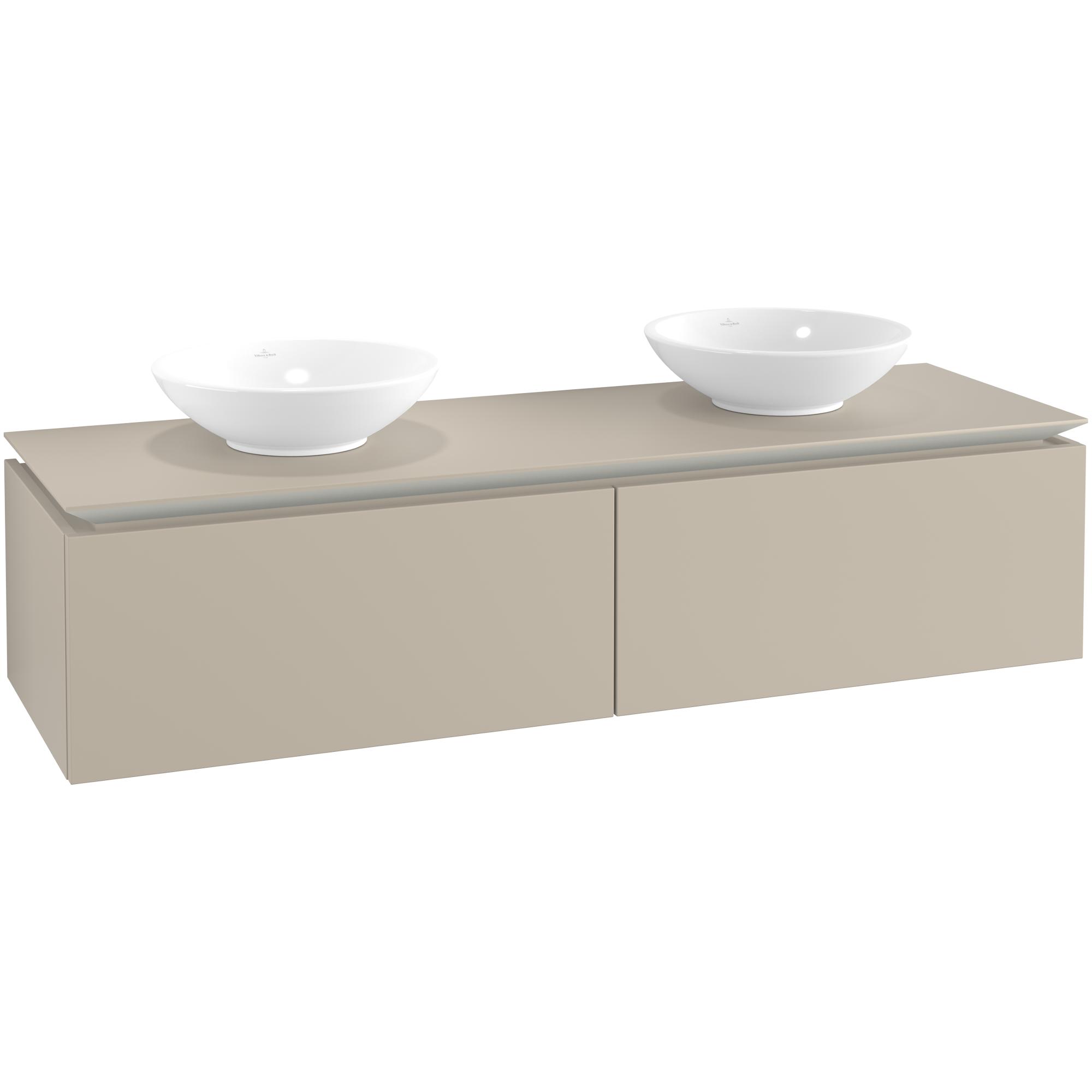 Tvättställsskåp Villeroy & Boch Legato Kompakt 1600 med 2 Lådor för Två Tvättställ från Memento