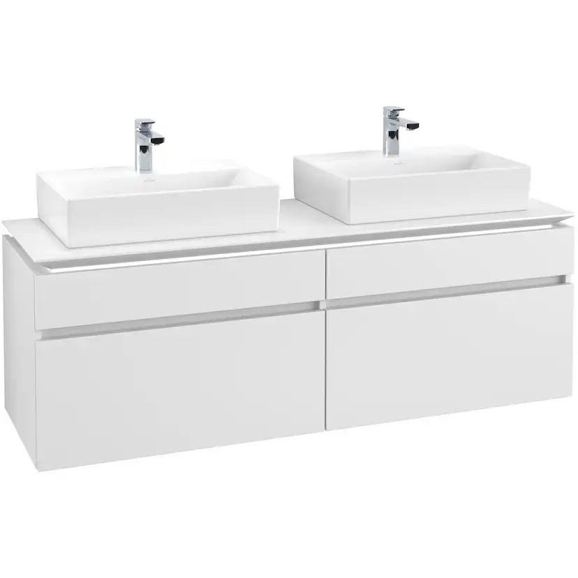 Tvättställsskåp Villeroy & Boch Legato 1600 med 4 Lådor för Två Tvättställ från Memento