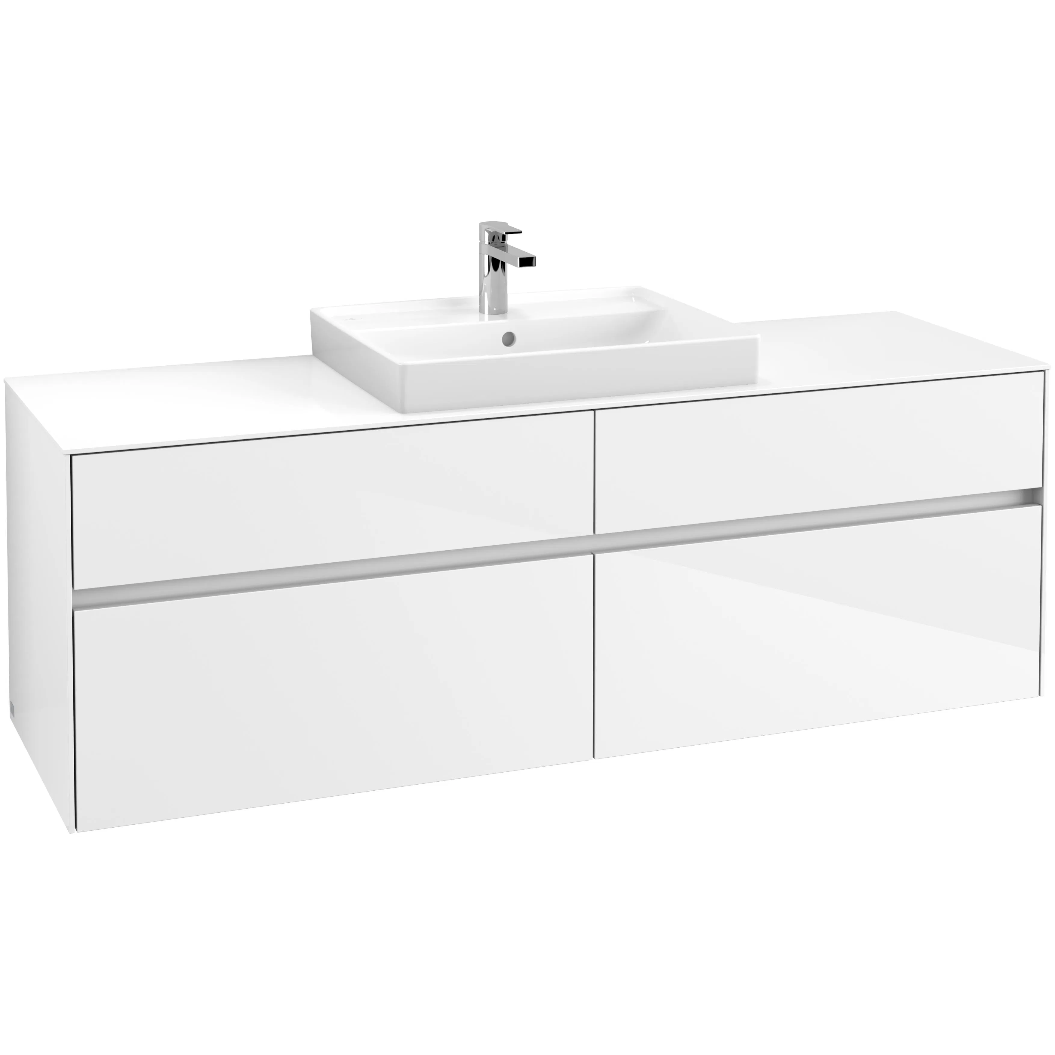 Tvättställsskåp Villeroy & Boch Collaro 160 cm med 4 Lådor för Ovanpåliggande Tvättställ