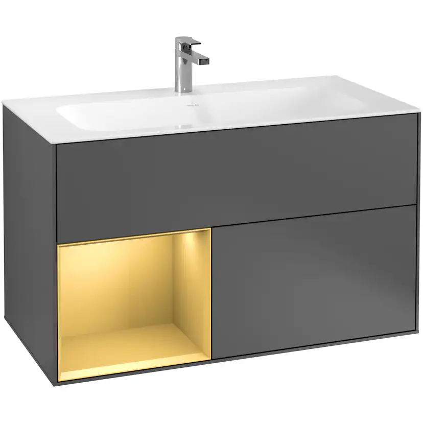 Tvättställsskåp Villeroy & Boch Finion med 2 Lådor och Hylla för Inbyggt Tvättställ