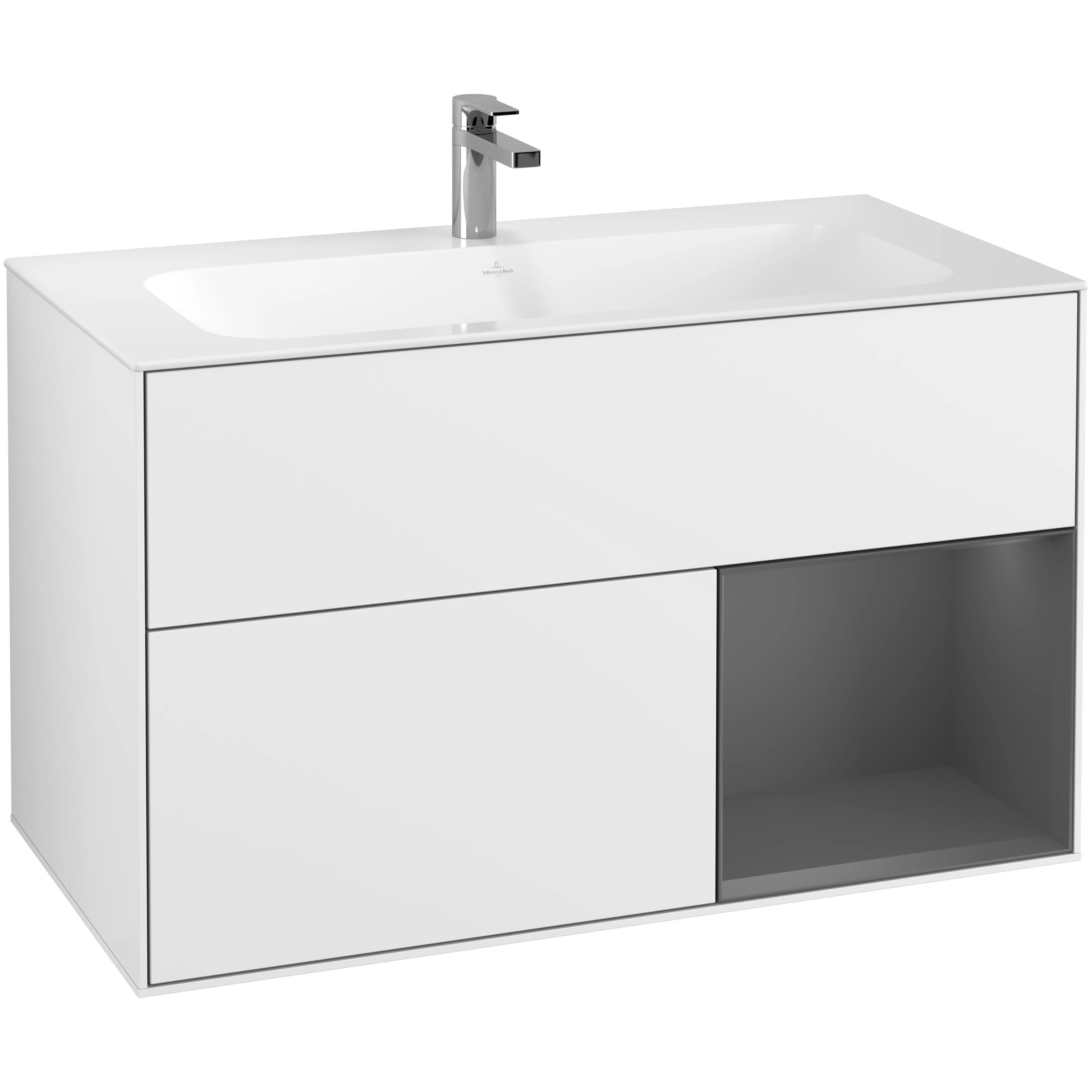 Tvättställsskåp Villeroy & Boch Finion med 2 Lådor och Hylla för Inbyggt Tvättställ