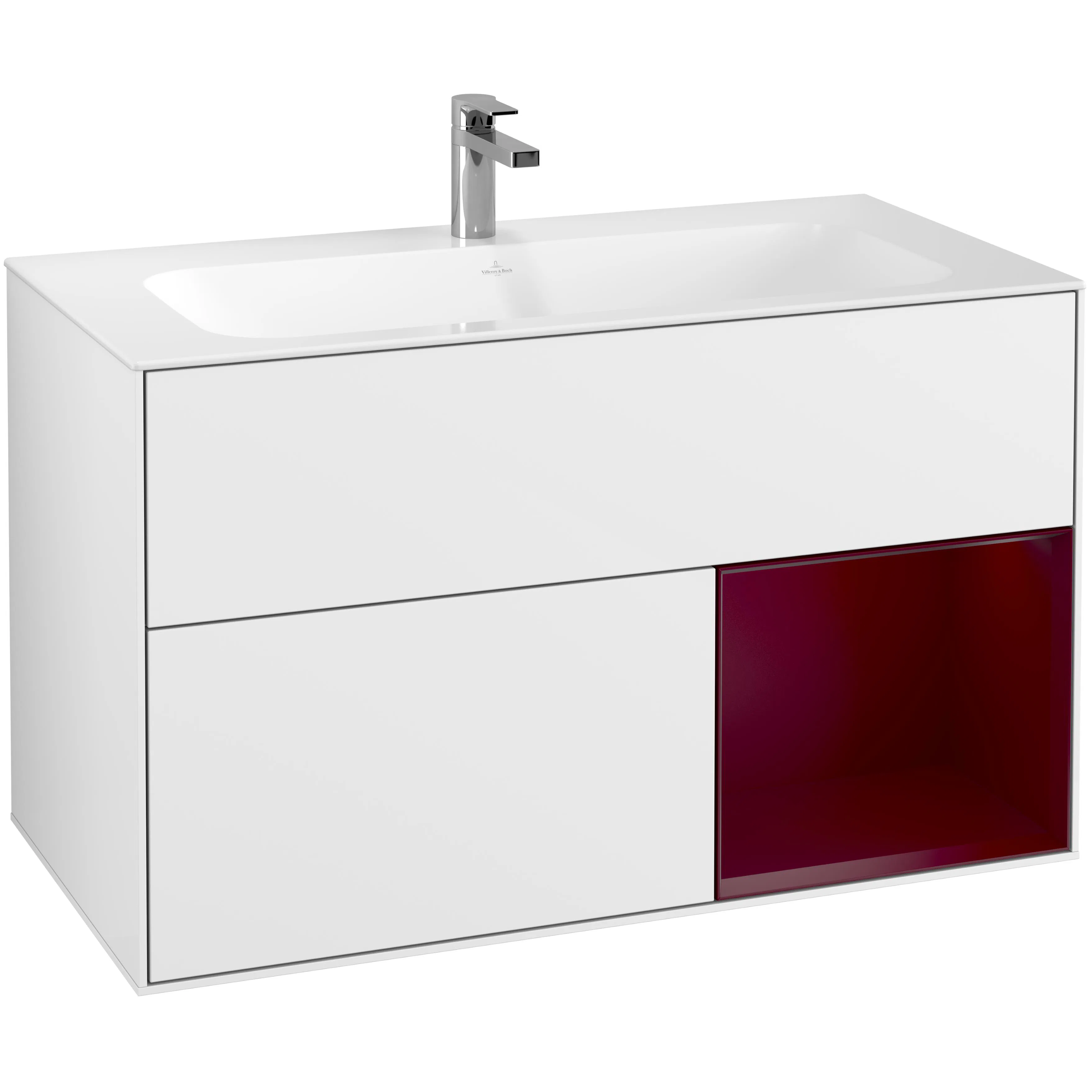 Tvättställsskåp Villeroy & Boch Finion med 2 Lådor och Hylla för Inbyggt Tvättställ