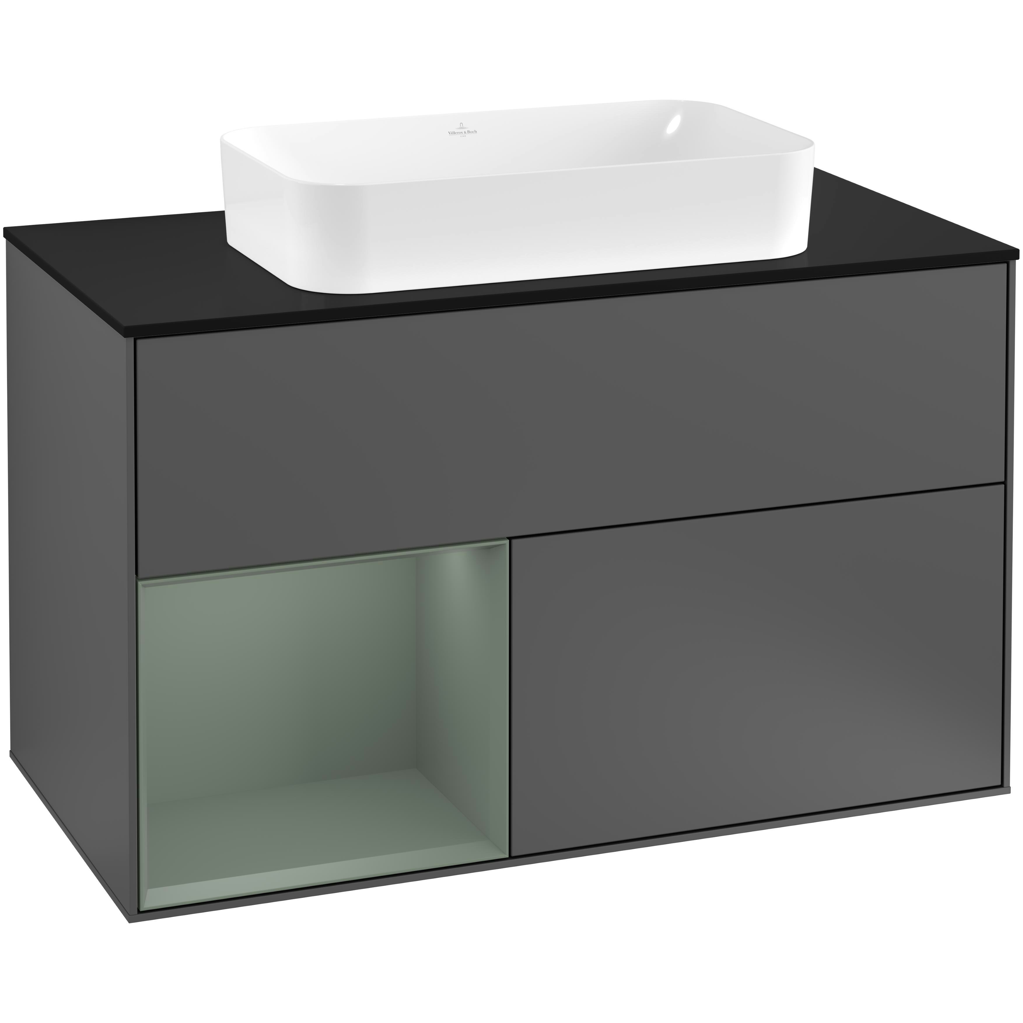 Tvättställsskåp Villeroy & Boch Finion med 2 Lådor Hylla och Bänkskiva för Fristående Tvättställ