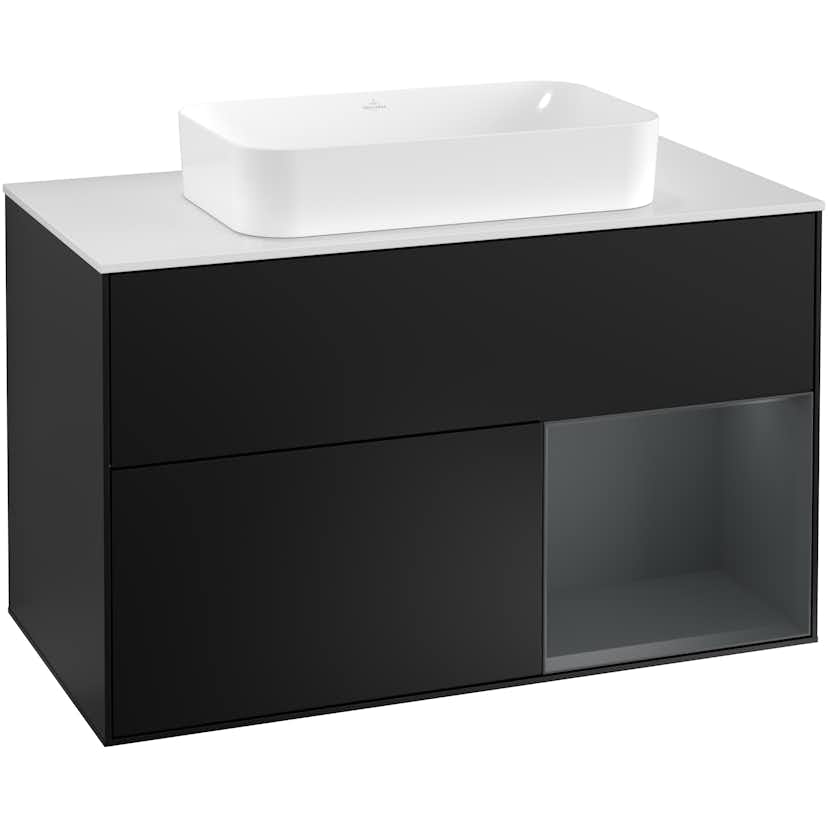 Tvättställsskåp Villeroy & Boch Finion med 2 Lådor Hylla och Bänkskiva för Fristående Tvättställ