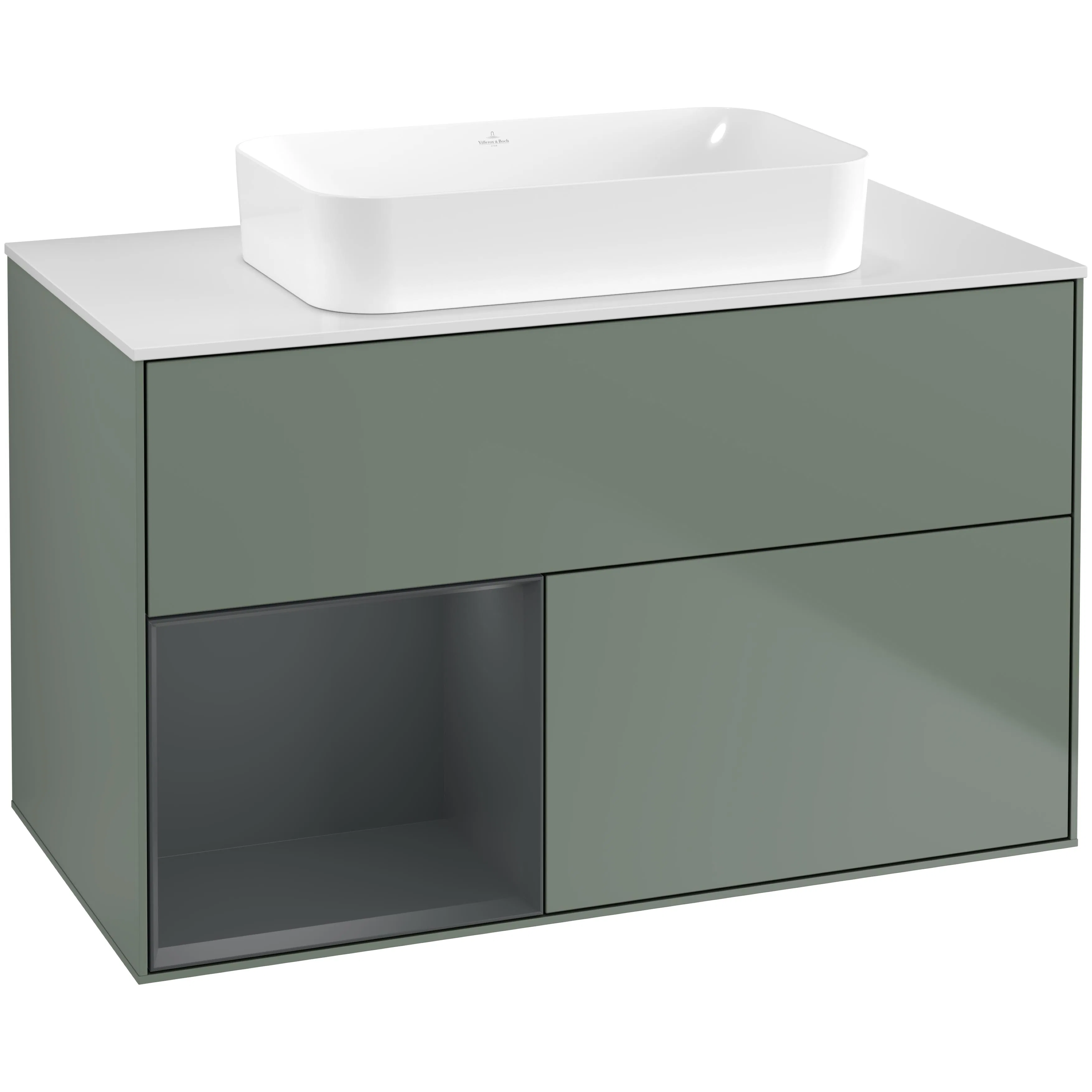 Tvättställsskåp Villeroy & Boch Finion med 2 Lådor Hylla och Bänkskiva för Fristående Tvättställ