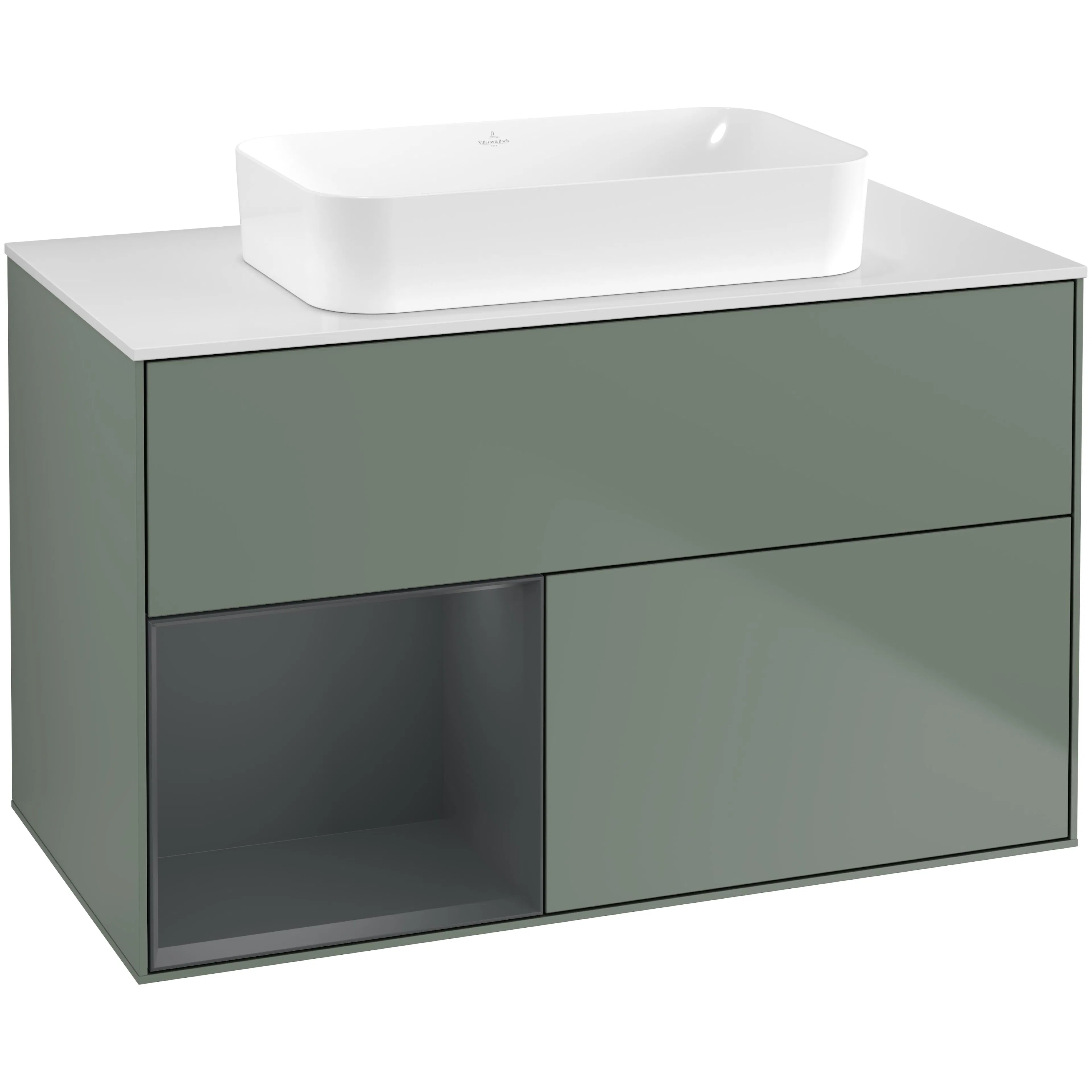 Tvättställsskåp Villeroy & Boch Finion med 2 Lådor Hylla och Bänkskiva för Fristående Tvättställ