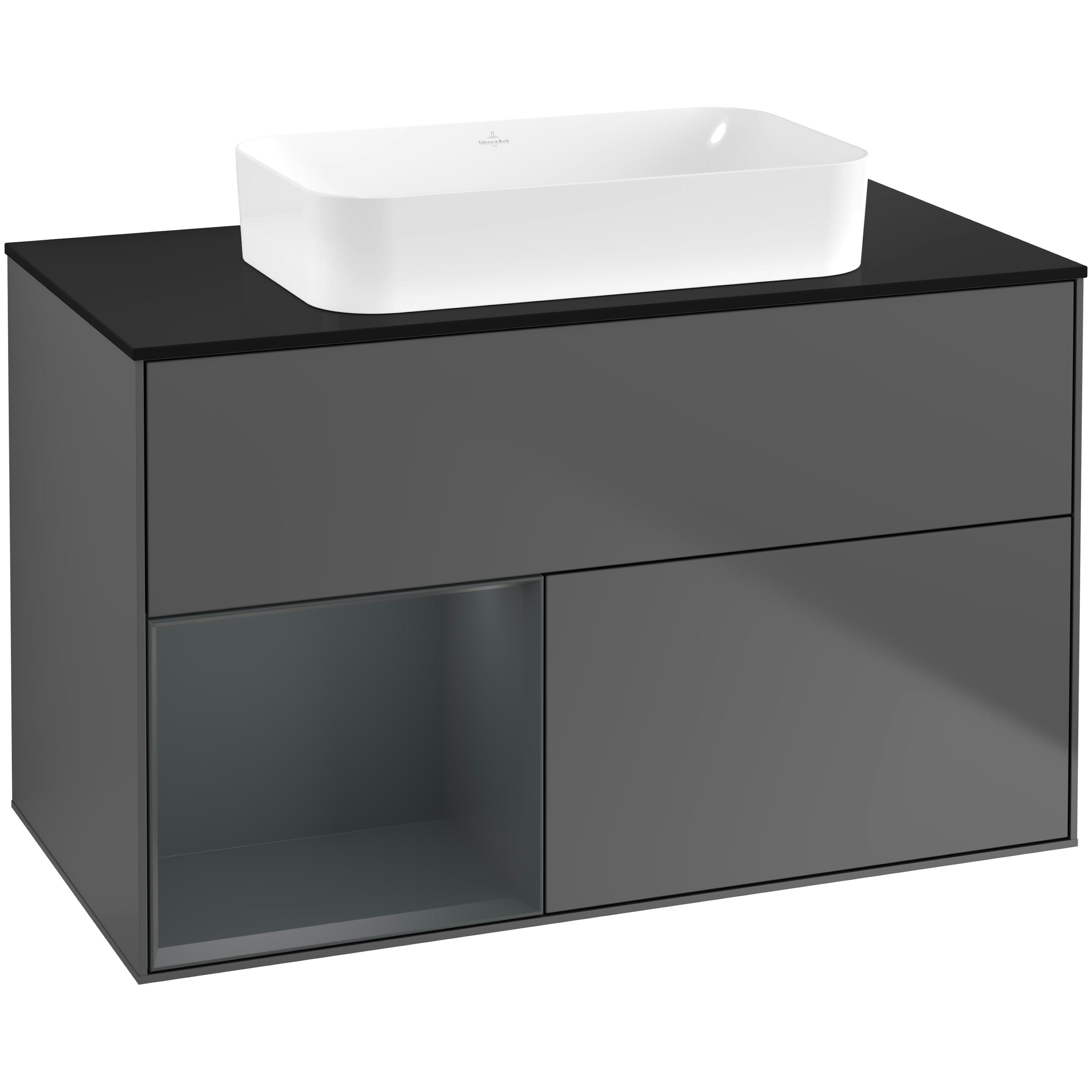 Tvättställsskåp Villeroy & Boch Finion med 2 Lådor Hylla och Bänkskiva för Fristående Tvättställ