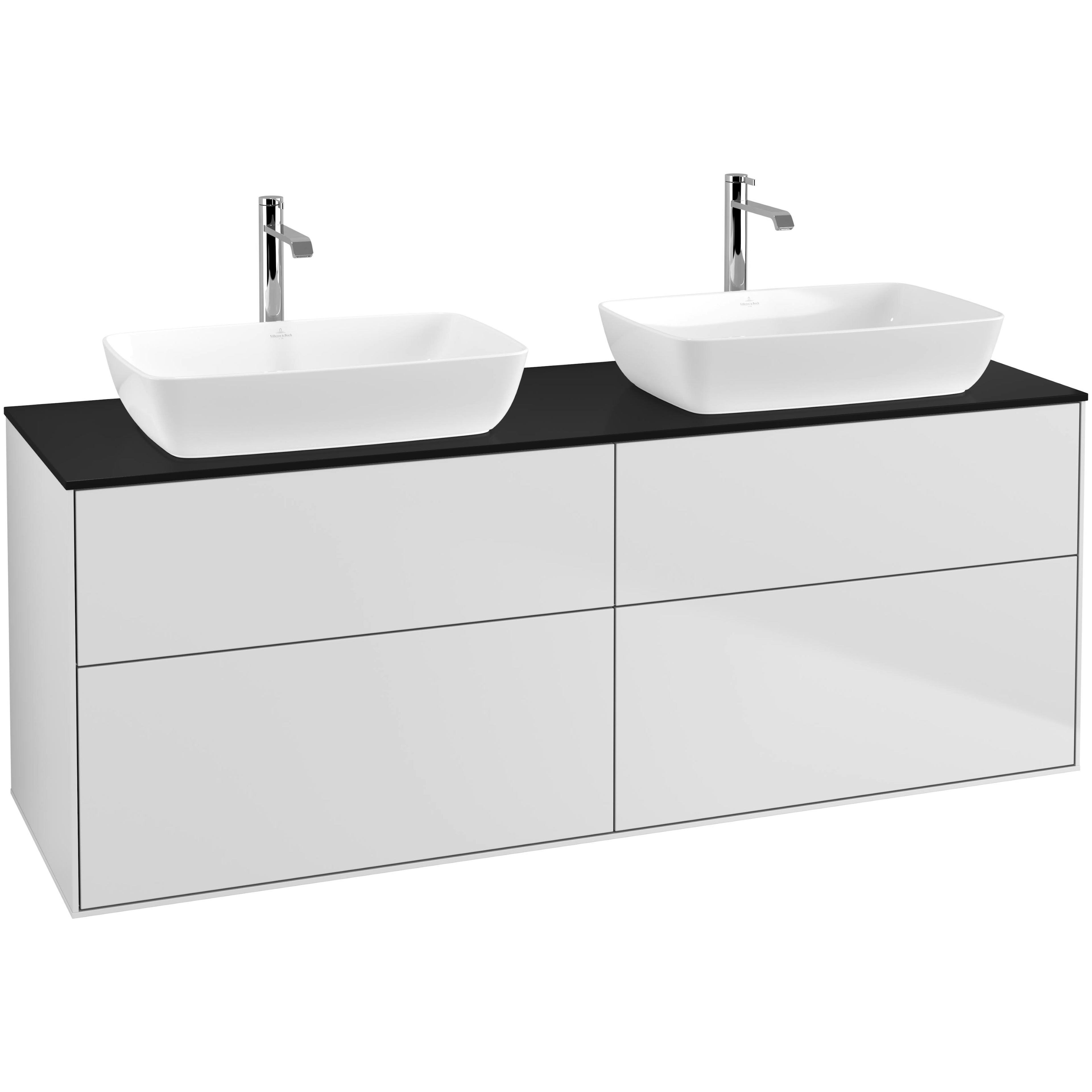 Tvättställsskåp Villeroy & Boch Finion med 4 Lådor och Bänkskiva för Två Fristående Tvättställ från Artis & Collaro