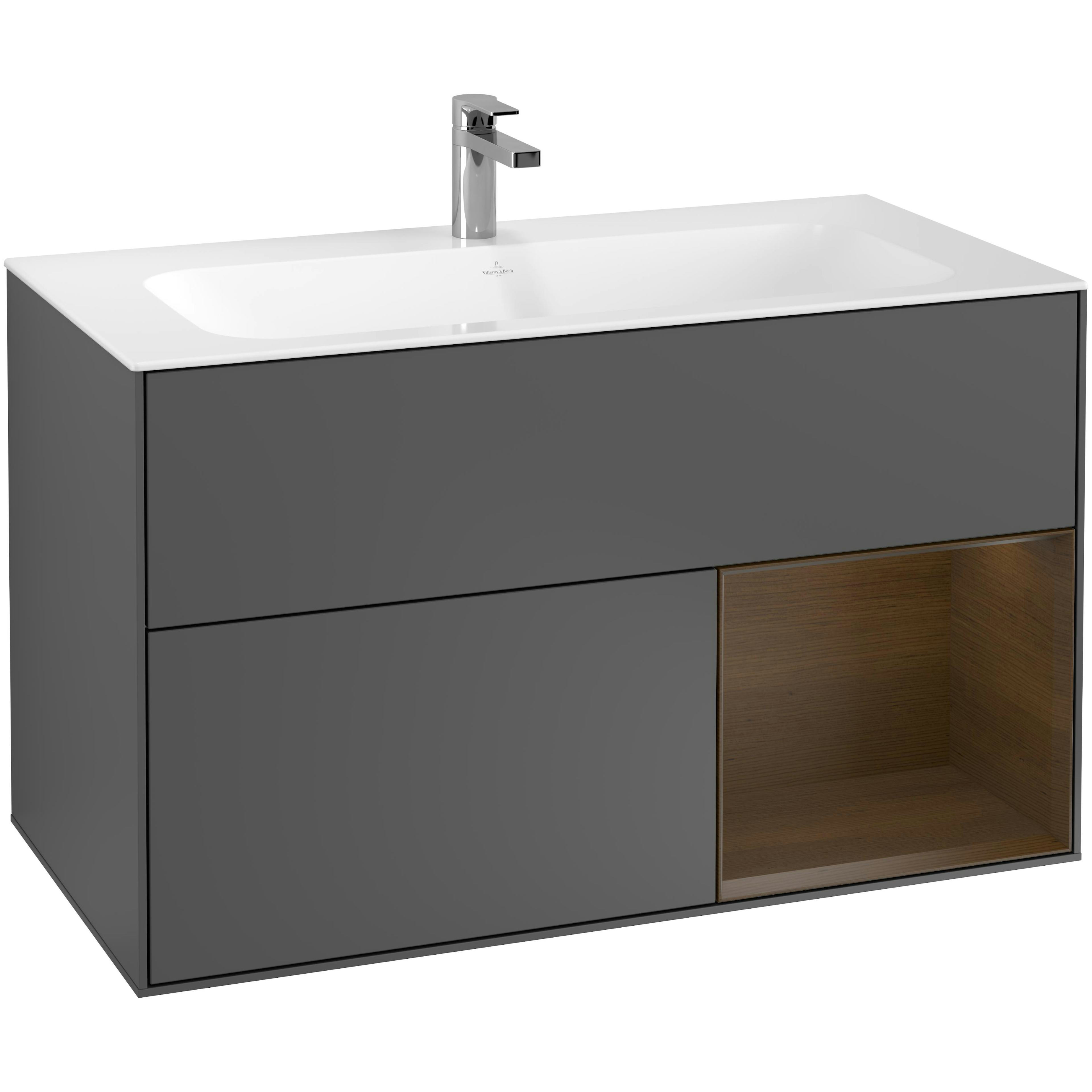 Tvättställsskåp Villeroy & Boch Finion med 2 Lådor och Hylla för Inbyggt Tvättställ