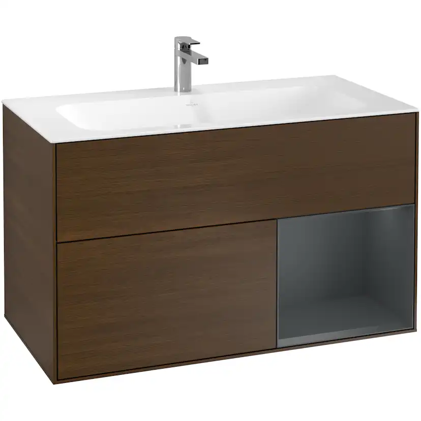 Tvättställsskåp Villeroy & Boch Finion med 2 Lådor och Hylla för Inbyggt Tvättställ