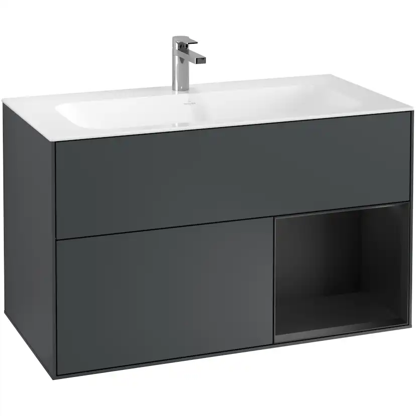 Tvättställsskåp Villeroy & Boch Finion med 2 Lådor och Hylla för Inbyggt Tvättställ