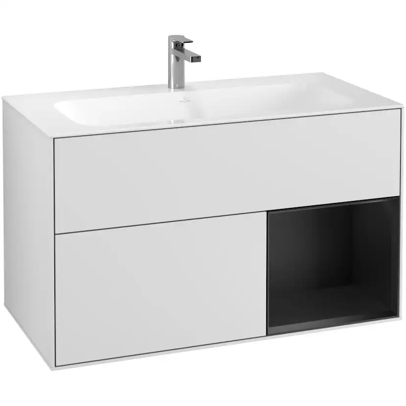 Tvättställsskåp Villeroy & Boch Finion med 2 Lådor och Hylla för Inbyggt Tvättställ