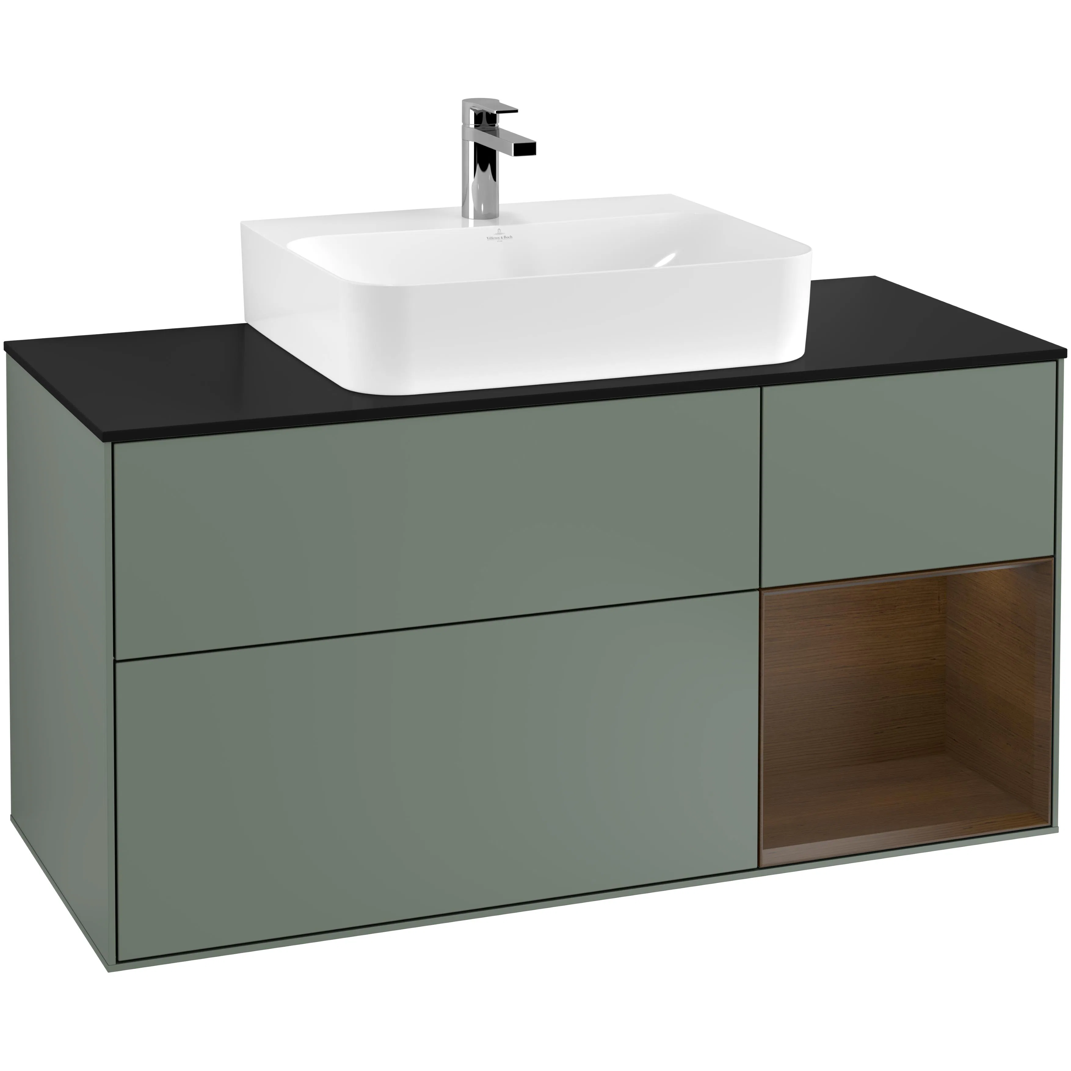 Tvättställsskåp Villeroy & Boch Finion med 3 Lådor Hylla och Bänkskiva för Centrerat Tvättställ