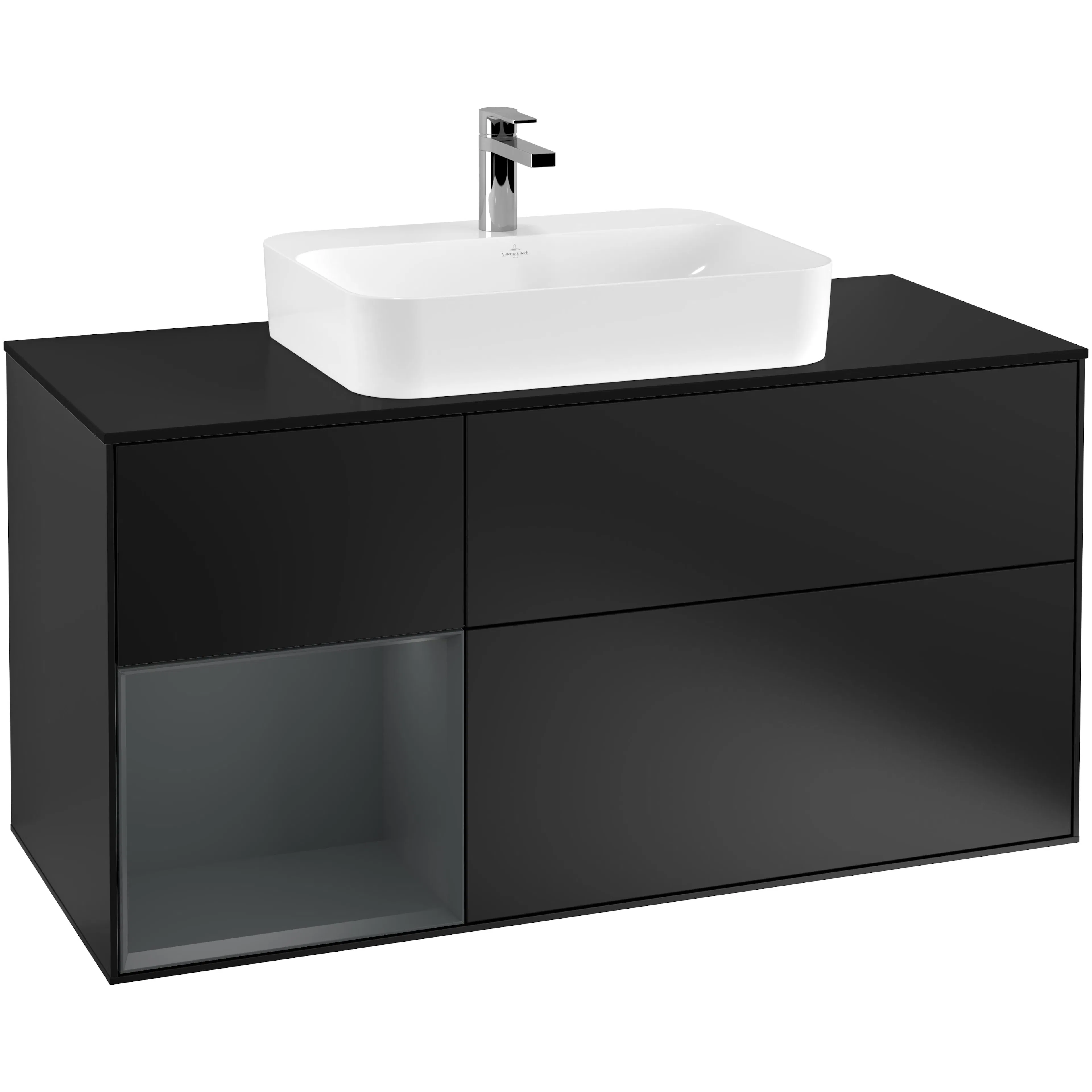 Tvättställsskåp Villeroy & Boch Finion med 3 Lådor Hylla och Bänkskiva för Ytmonterat Tvättställ