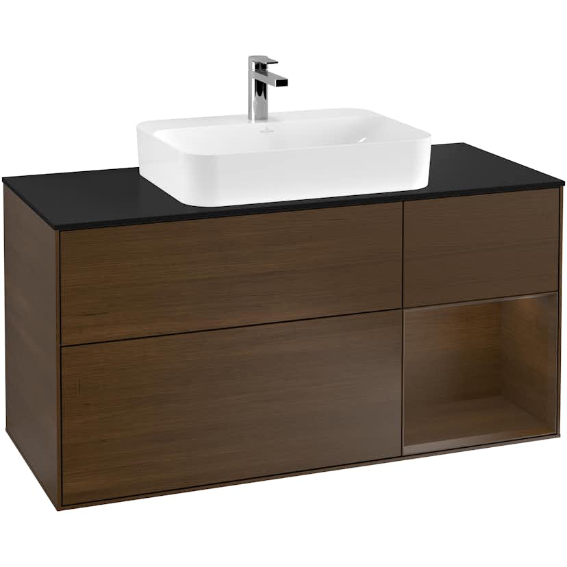 Tvättställsskåp Villeroy & Boch Finion med 3 Lådor Hylla och Bänkskiva för Ytmonterat Tvättställ