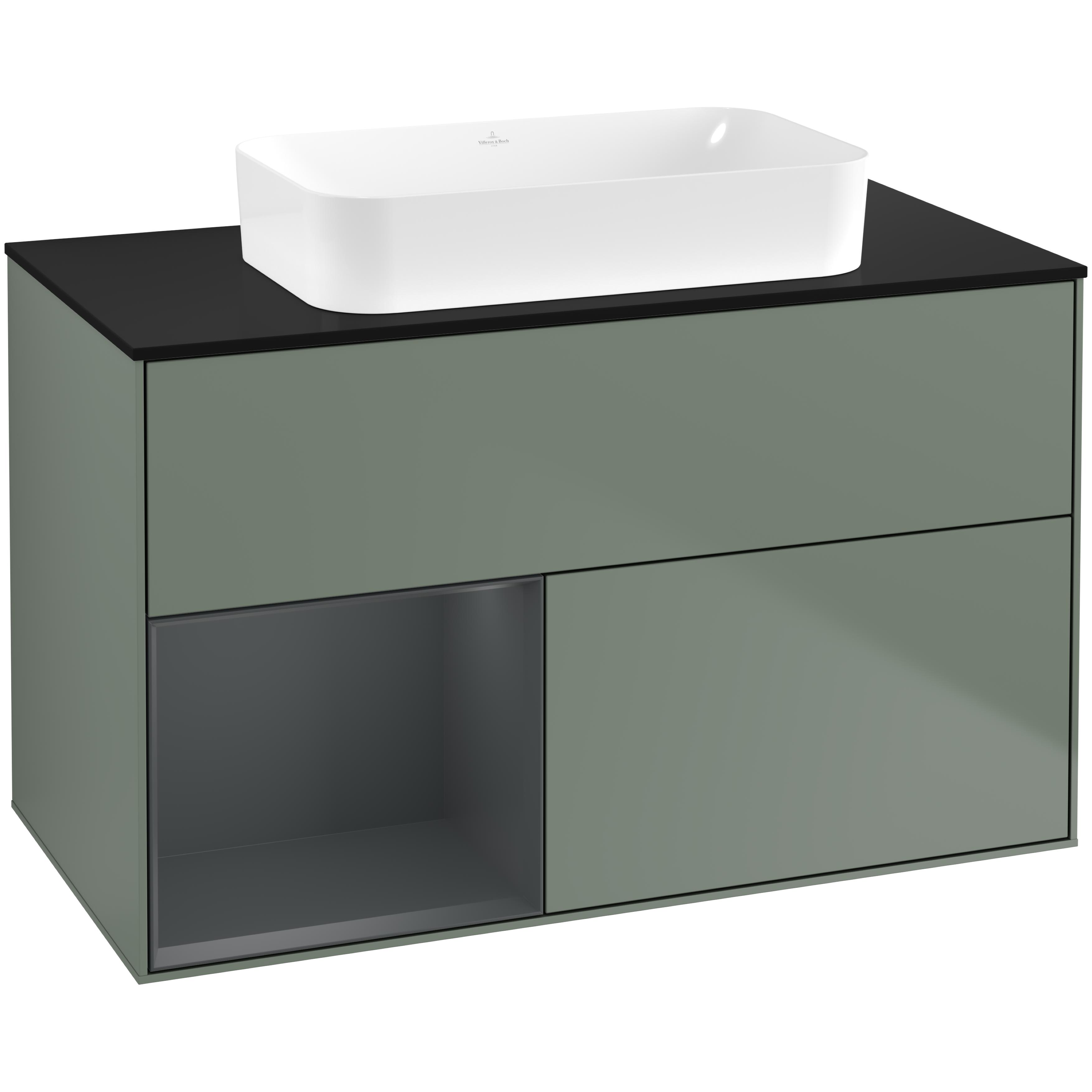 Tvättställsskåp Villeroy & Boch Finion med 2 Lådor Hylla och Bänkskiva för Fristående Tvättställ