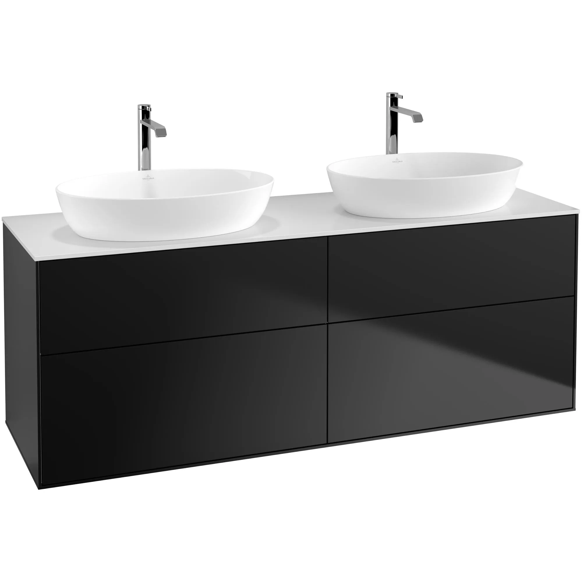 Tvättställsskåp Villeroy & Boch Finion med 4 Lådor och Bänkskiva för Två Fristående Tvättställ från Artis & Collaro