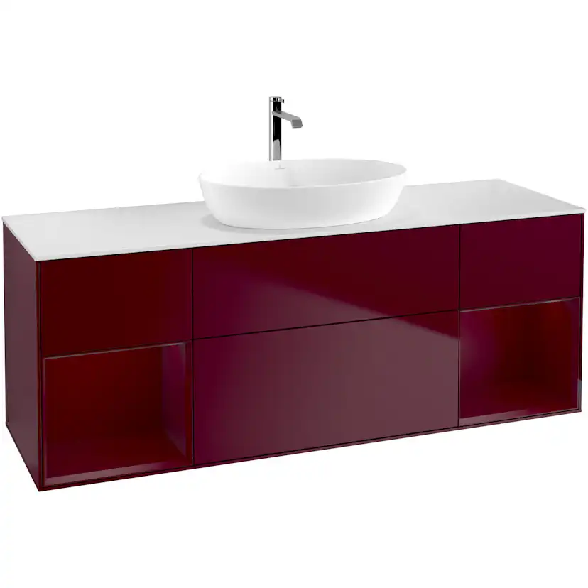 Tvättställsskåp Villeroy & Boch Finion med Två Hyllor och Bänkskiva för Fristående Tvättställ från Artis & Collaro