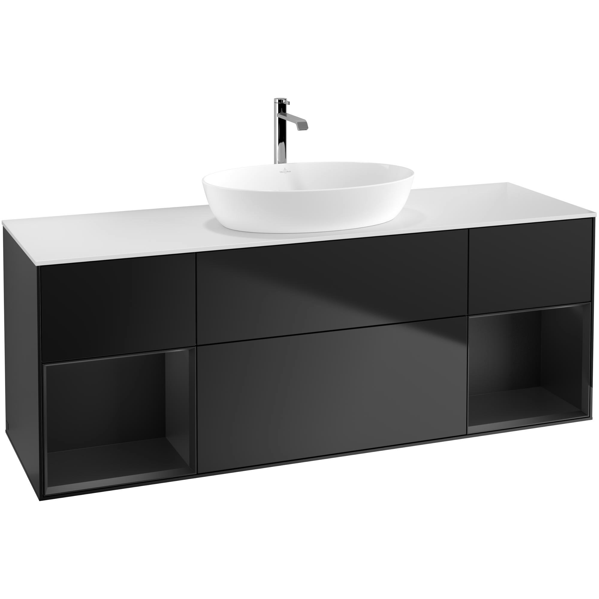 Tvättställsskåp Villeroy & Boch Finion med Två Hyllor och Bänkskiva för Fristående Tvättställ från Artis & Collaro