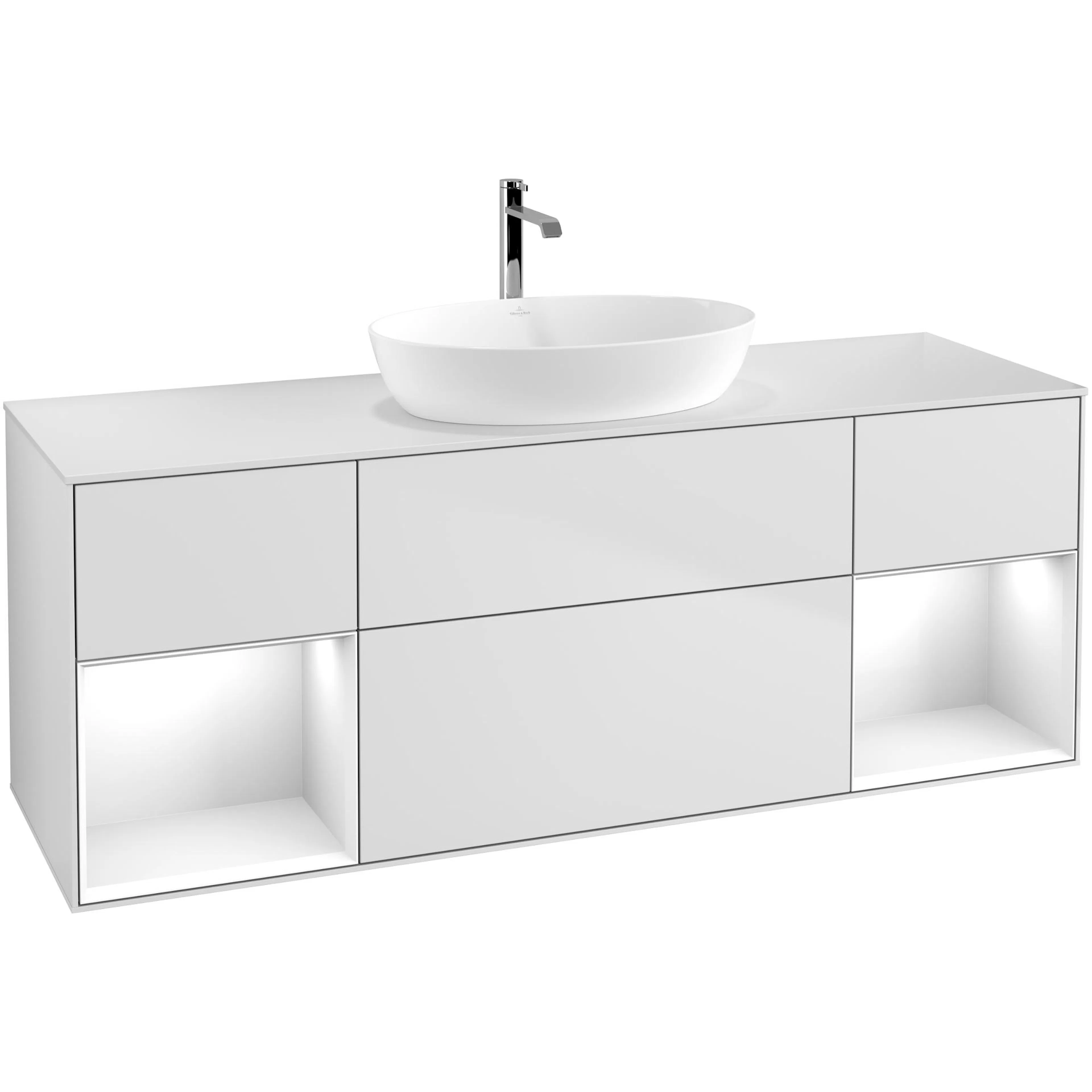 Tvättställsskåp Villeroy & Boch Finion med Två Hyllor och Bänkskiva för Fristående Tvättställ från Artis & Collaro