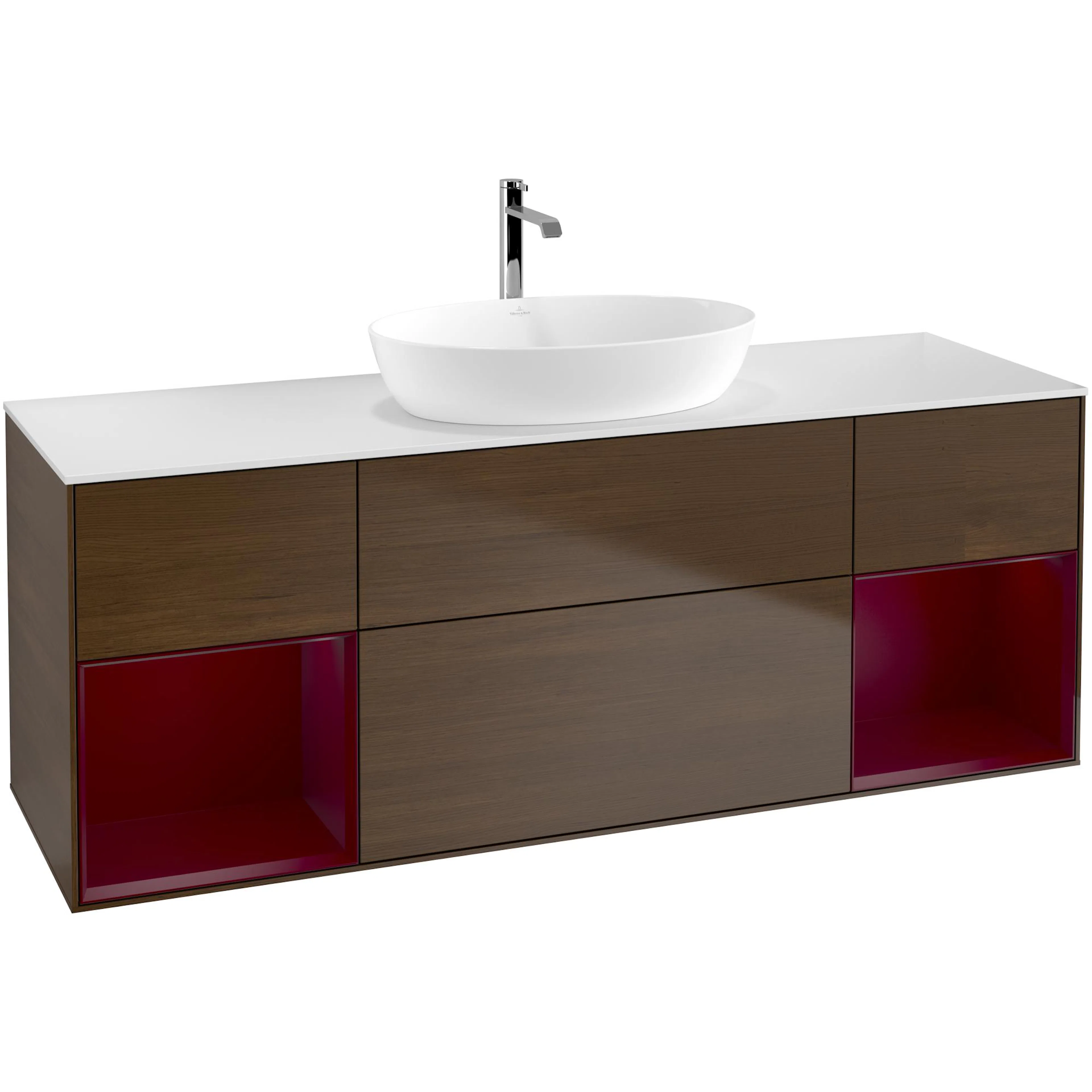 Tvättställsskåp Villeroy & Boch Finion med Två Hyllor och Bänkskiva för Fristående Tvättställ från Artis & Collaro