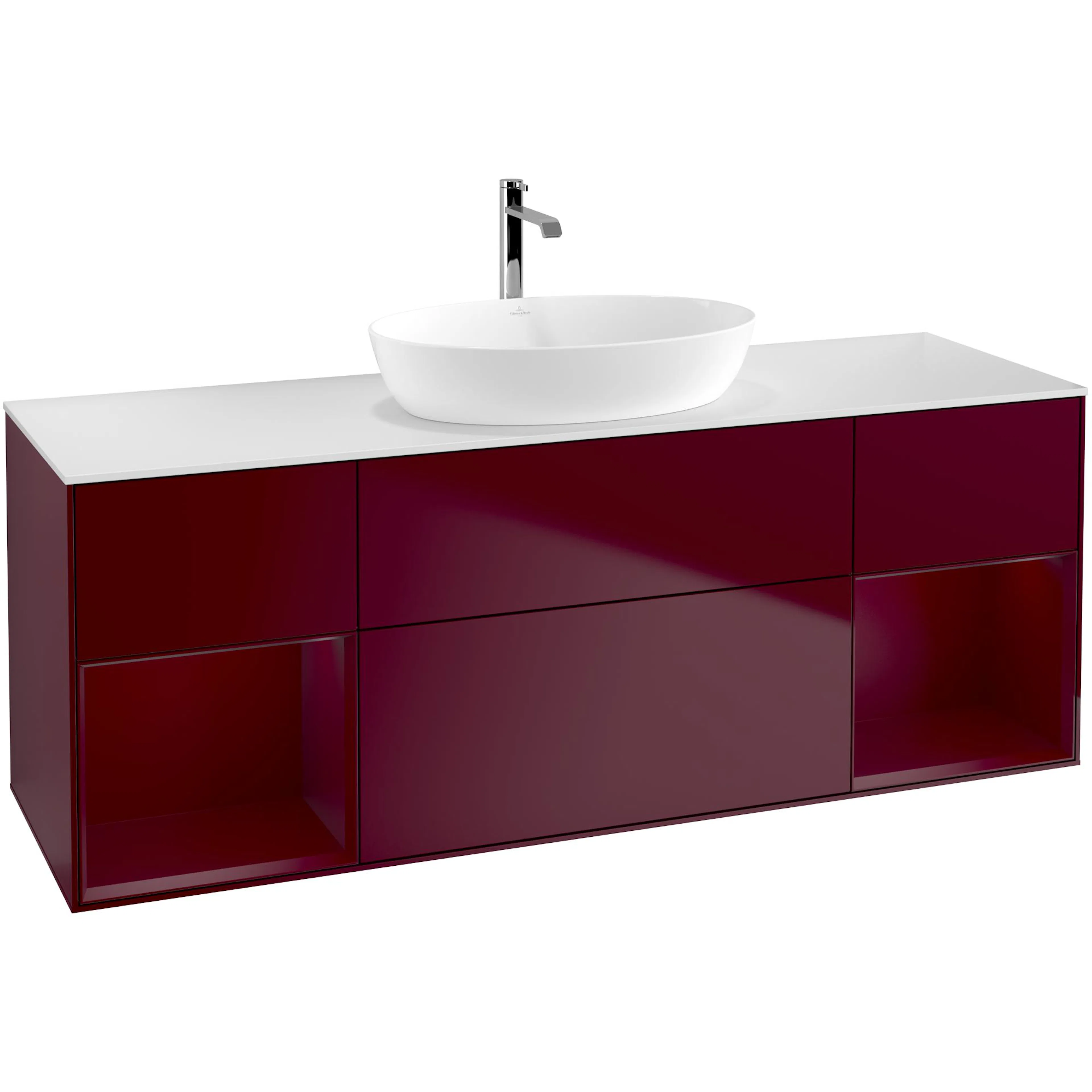 Tvättställsskåp Villeroy & Boch Finion med Två Hyllor och Bänkskiva för Fristående Tvättställ från Artis & Collaro