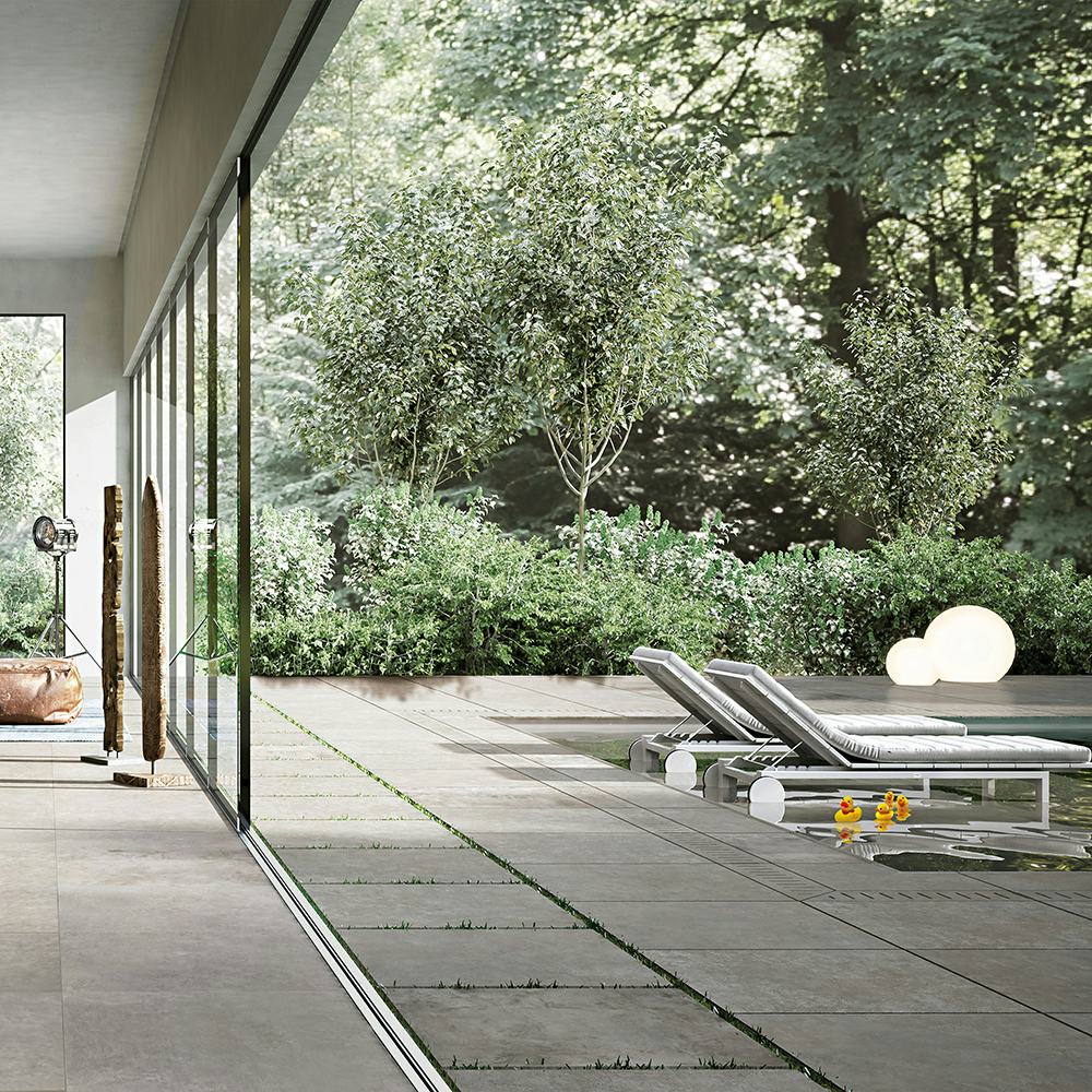 Uteklinker Pronto Klinkerdäck Stella Cement 80x80 cm