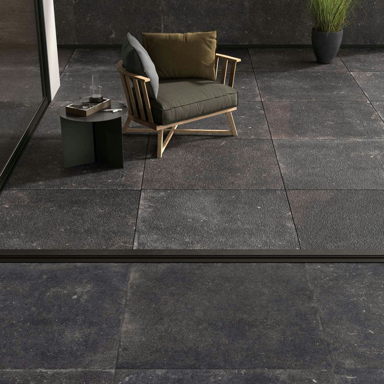 Uteklinker Pronto Klinkerdäck Nordique Evo Noir 100x100 cm