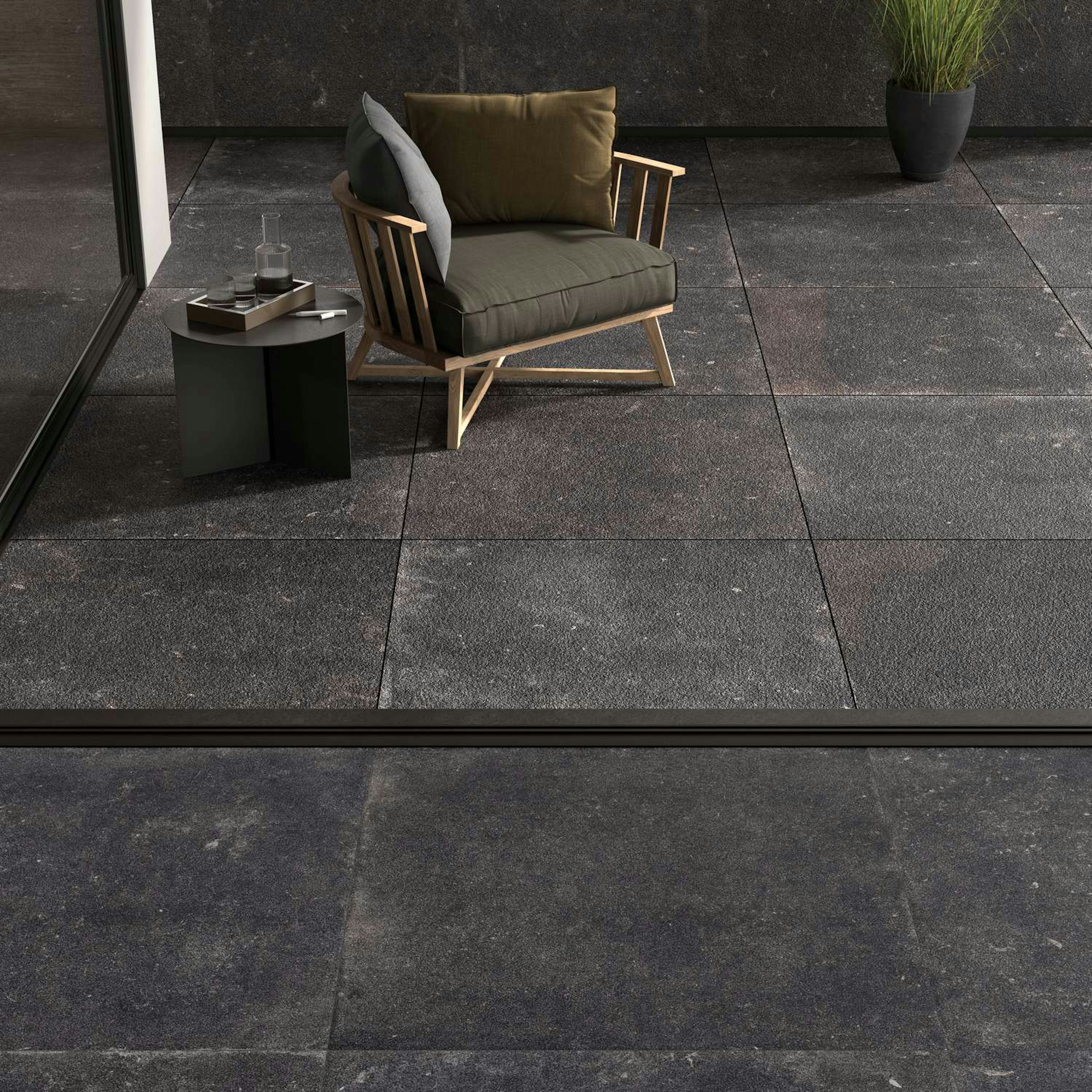 Uteklinker Pronto Klinkerdäck Nordique Evo Noir 100x100 cm