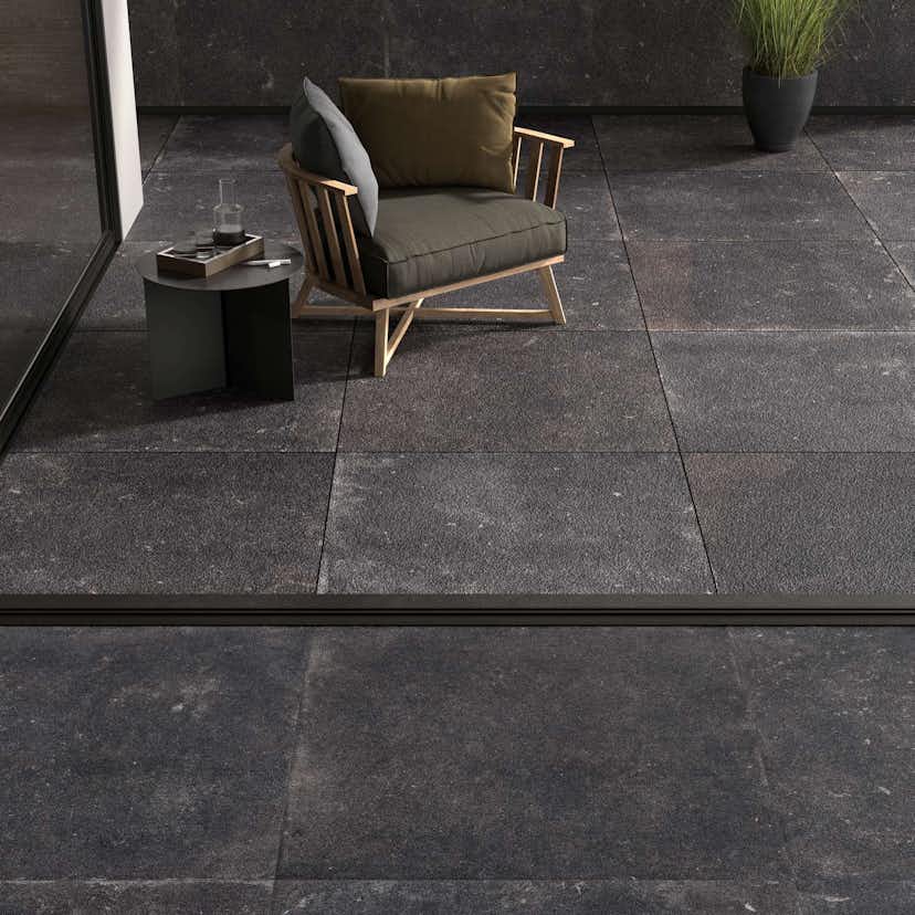 Uteklinker Pronto Klinkerdäck Nordique Evo Noir 100x100 cm