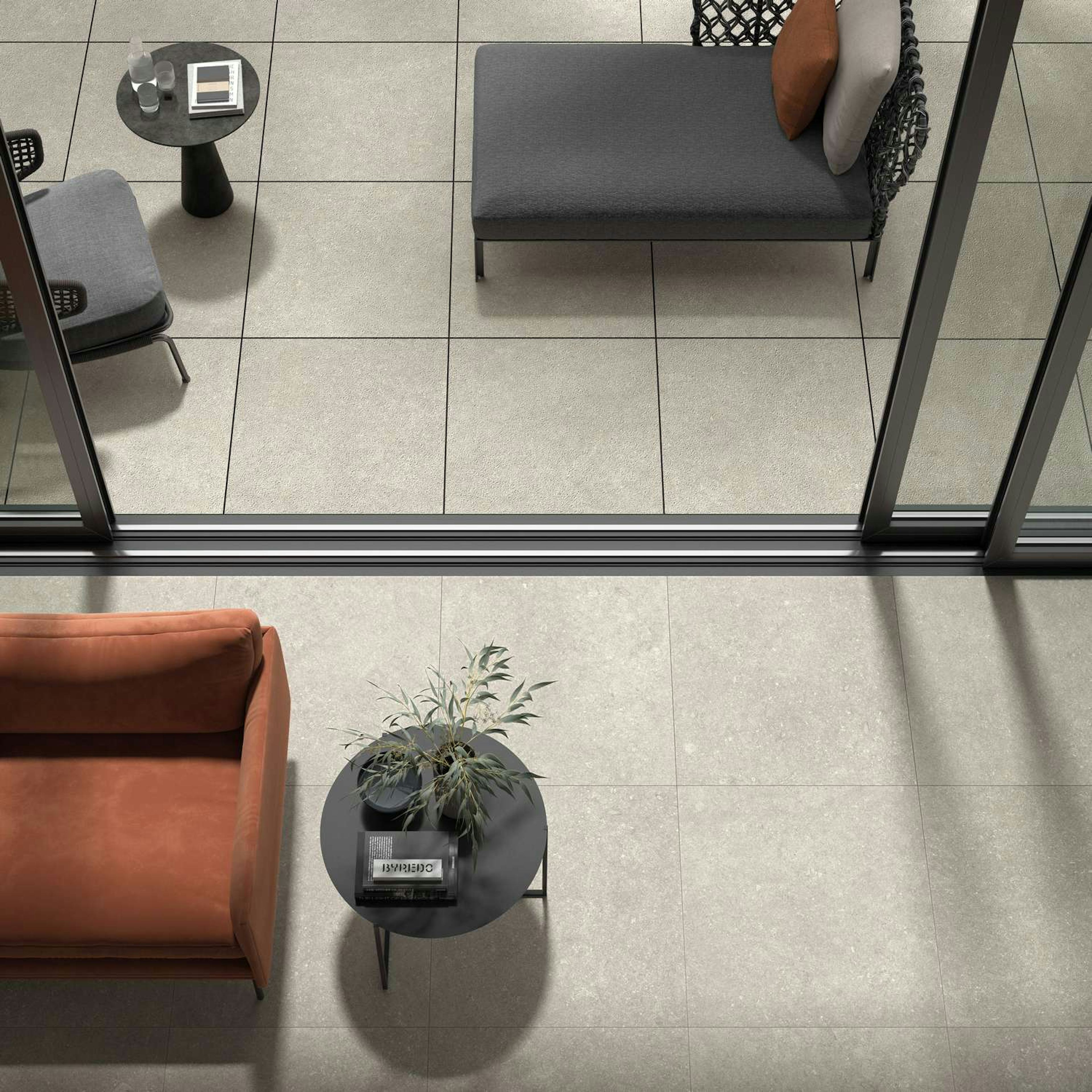 Uteklinker Pronto Klinkerdäck Antique Dune Carved 80x80 cm