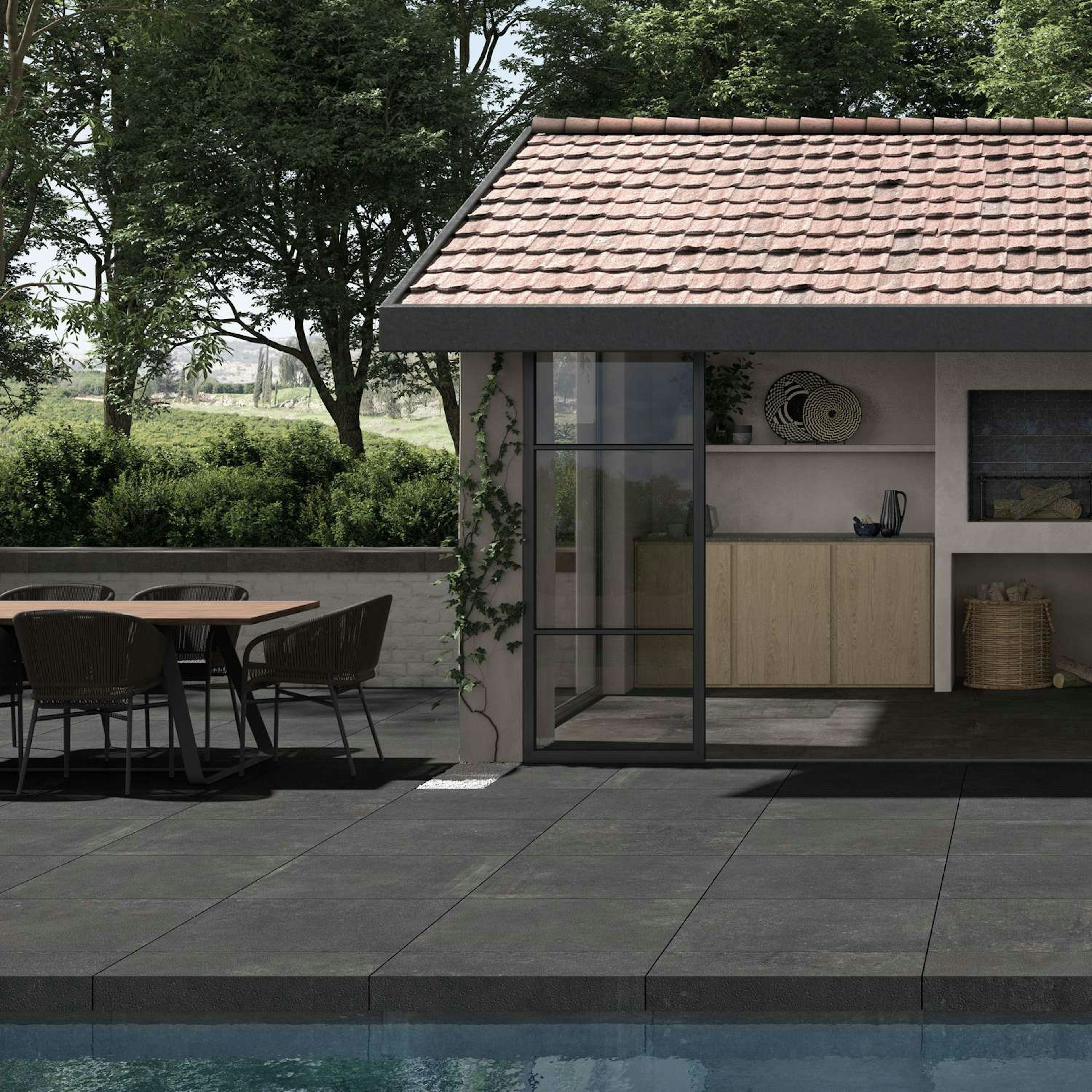 Poolkant/Trappsteg Pronto Klinkerdäck Vintage Namur 40x80 cm