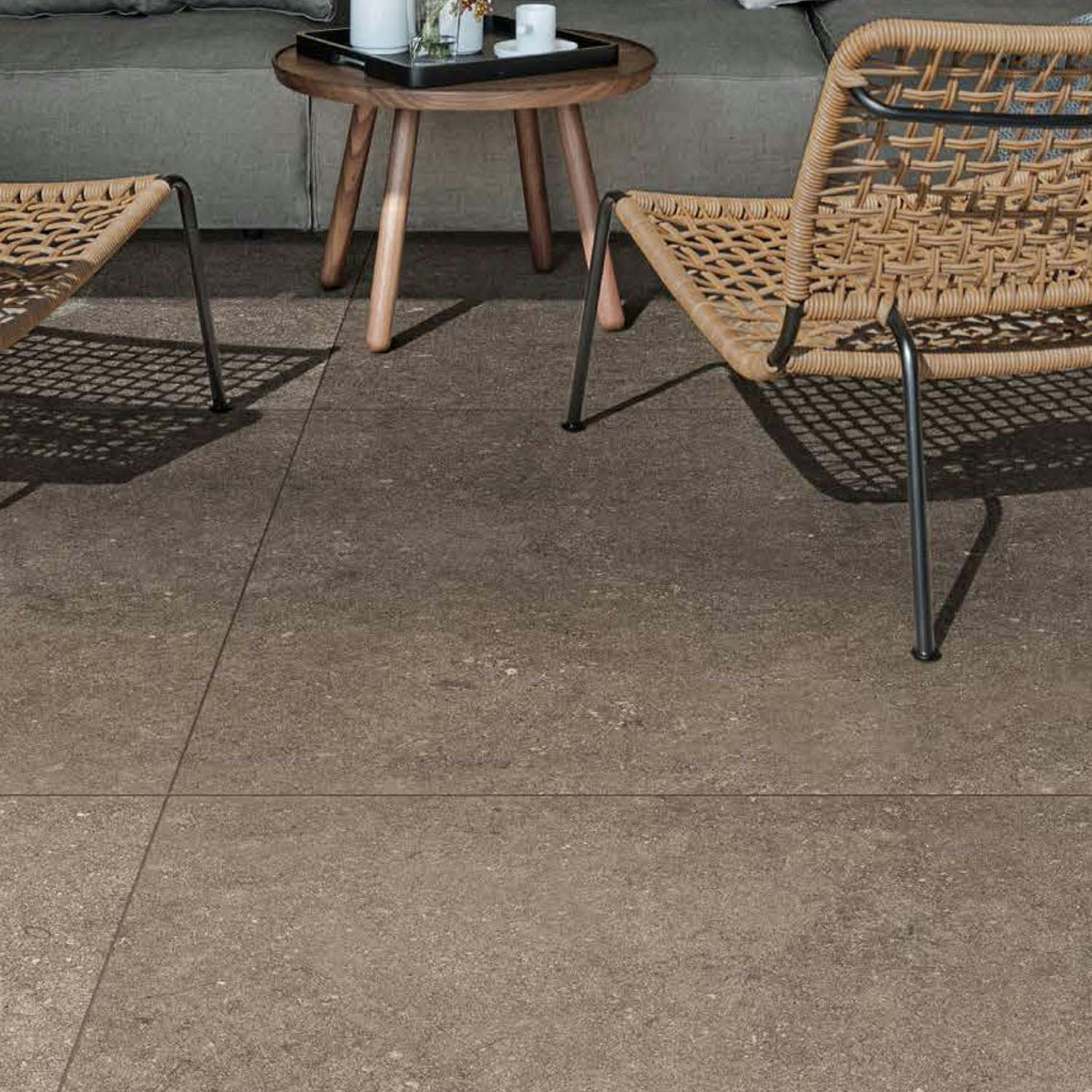 Uteklinker Pronto Klinkerdäck Antique Taupe Carved 60x60 cm