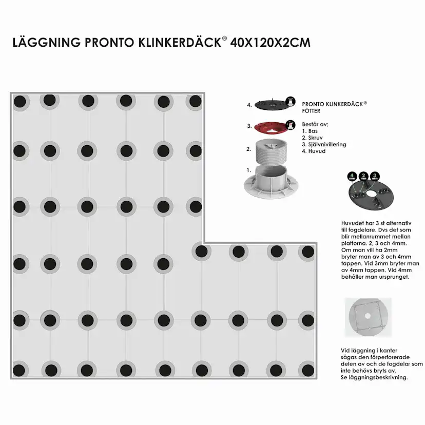 Poolkant/Trappsteg Pronto Klinkerdäck Alpine Bocote 40x120 cm
