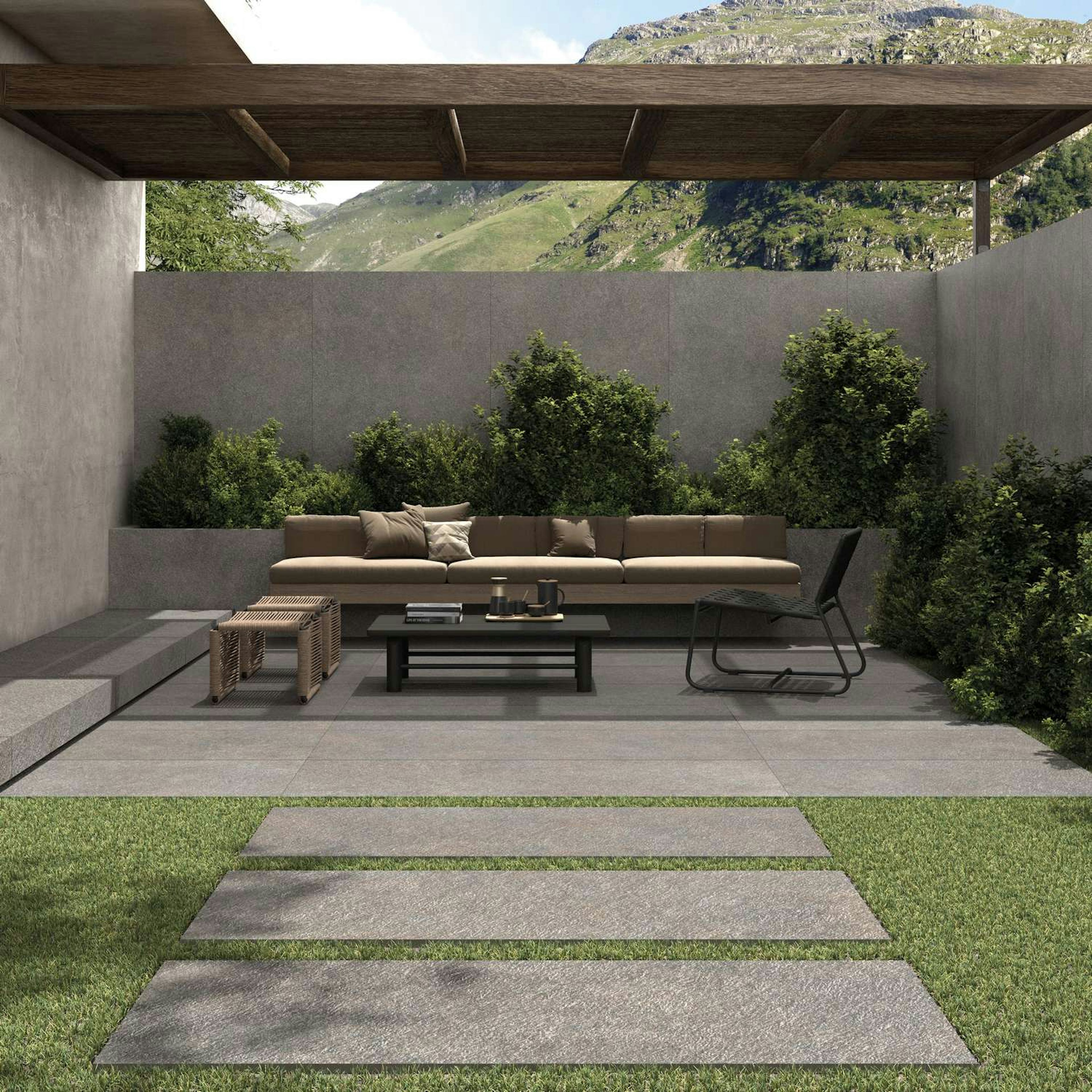 Poolkant/Trappsteg Pronto Klinkerdäck Grotta Silver White 30x120 cm