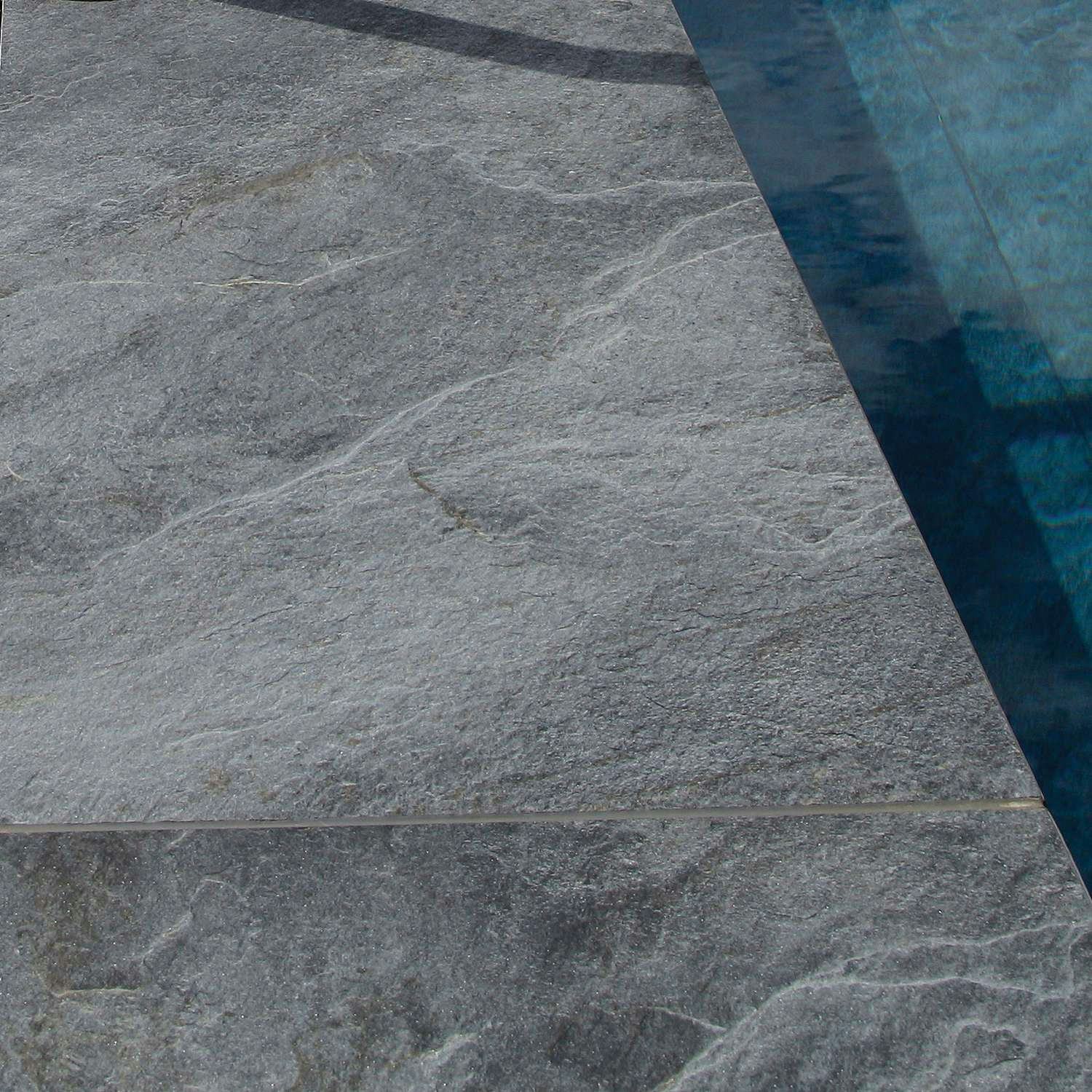 Uteklinker Pronto Klinkerdäck Grotta Silver Black 60x120 cm