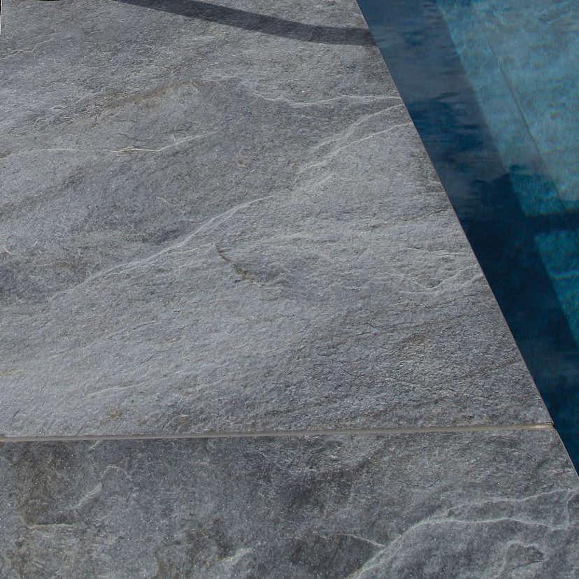 Uteklinker Pronto Klinkerdäck Grotta Silver Black 60x60 cm