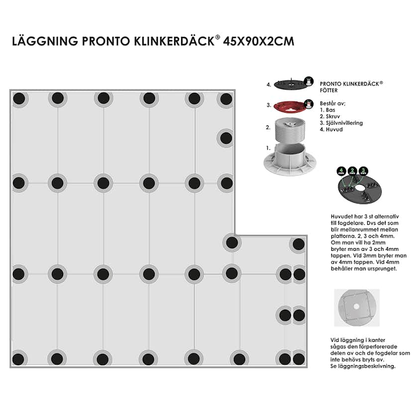 Uteklinker Pronto Klinkerdäck Lava Vesuvio 45x90 cm