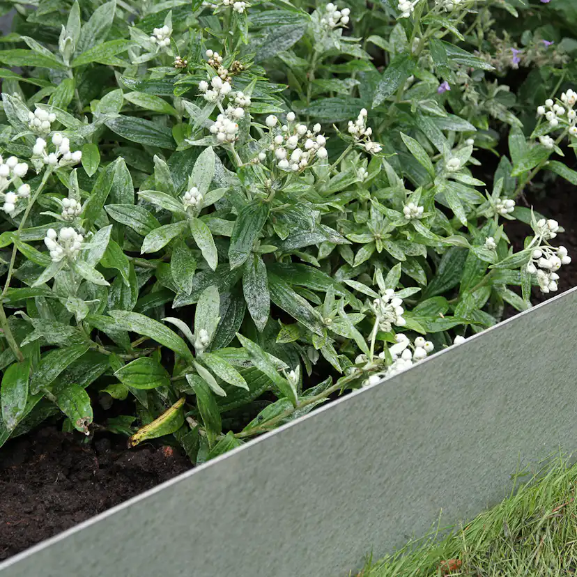 Planteringskant Flexigarden Aluzink 120 mm Hörn Justerbart