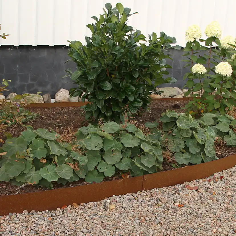 Planteringskant Flexigarden Corten 180 mm Hörn Justerbart