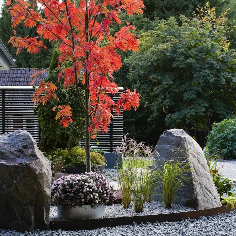 Planteringskant Flexigarden Corten Övergång